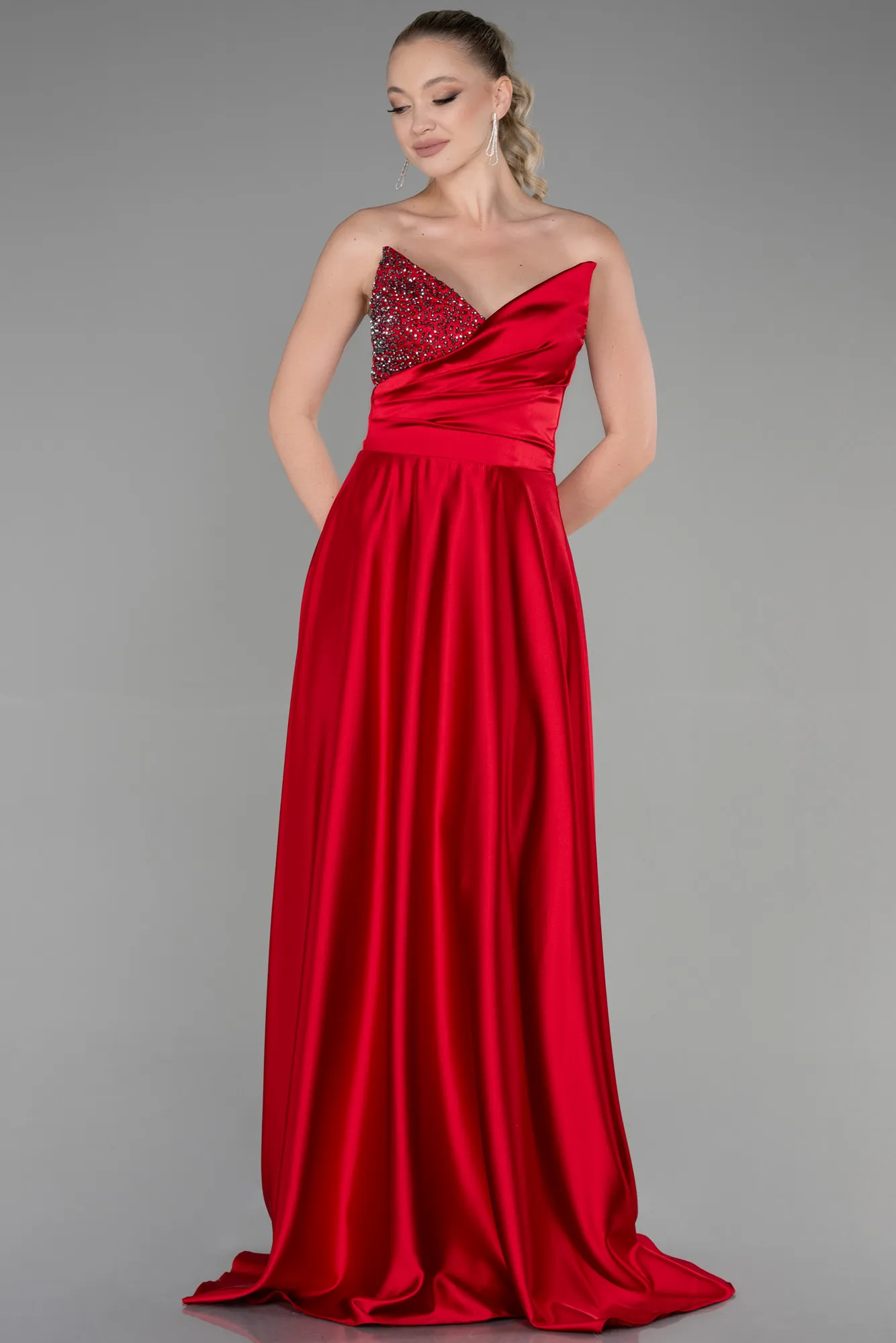 Long Satin Evening Dress ABU3385
