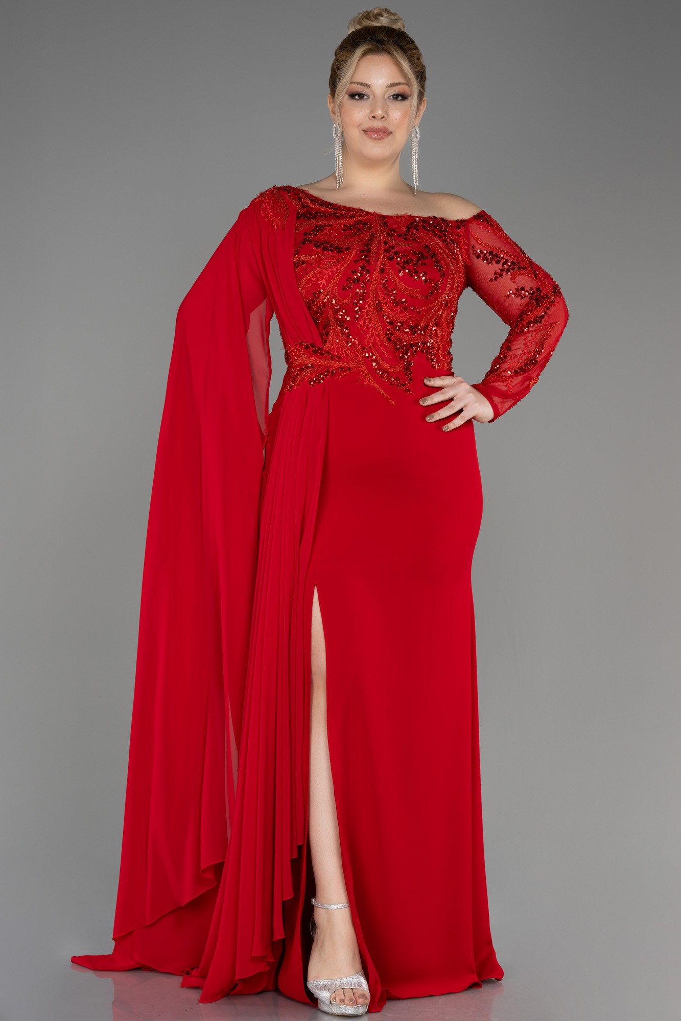 Long Dantelle Plus Size Evening Dress ABU3512