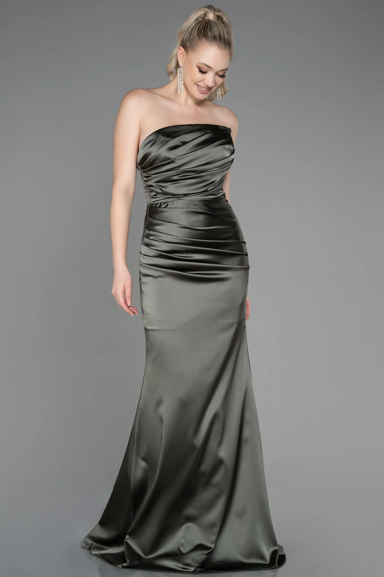 Long Satin Mermaid Evening Dress ABU3232