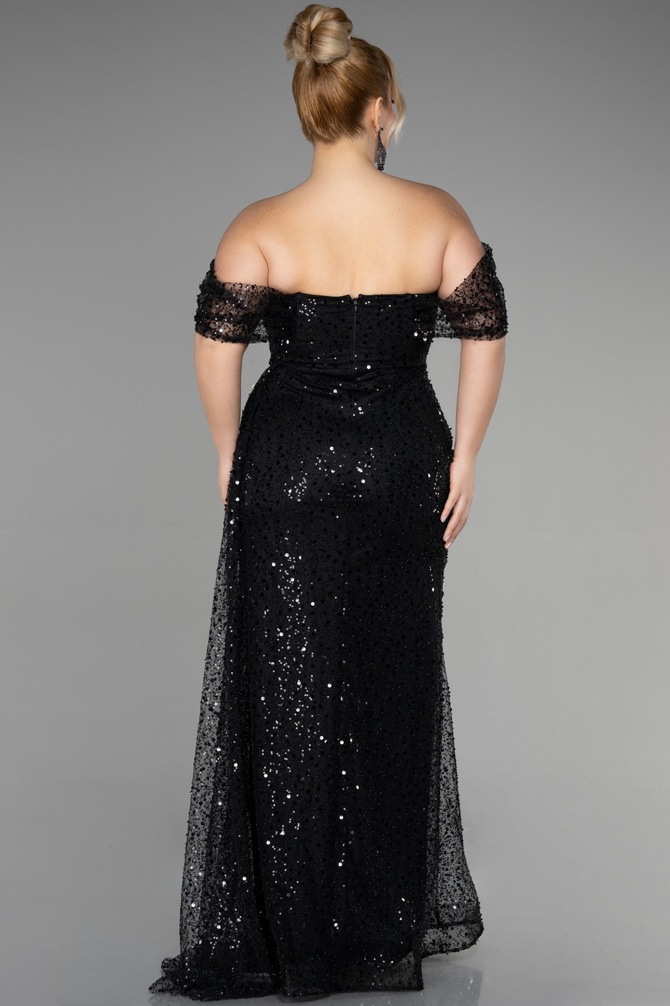Long Scaly Plus Size Engagement Dress ABU3579