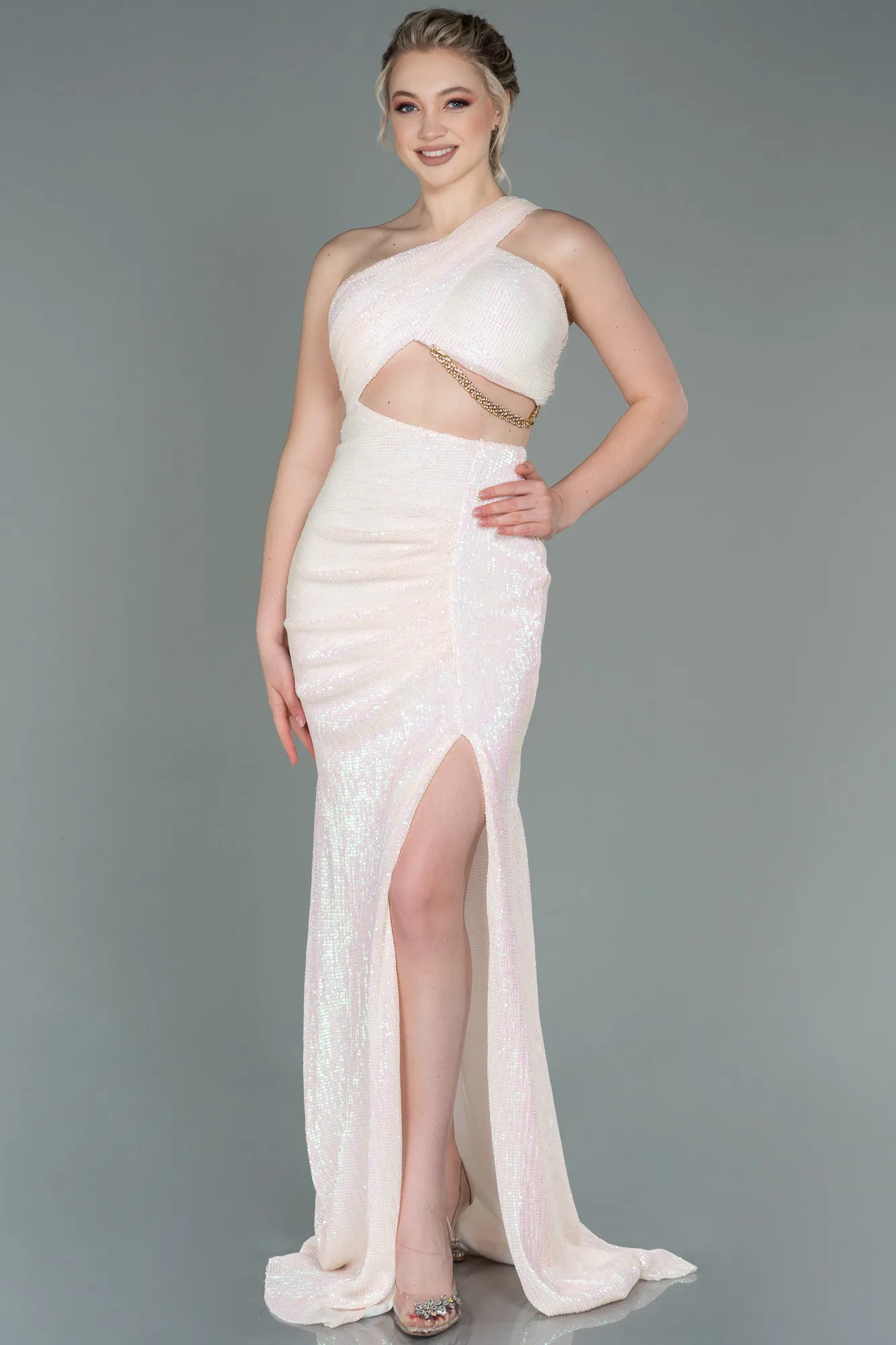 Long Scaly Evening Dress ABU3164