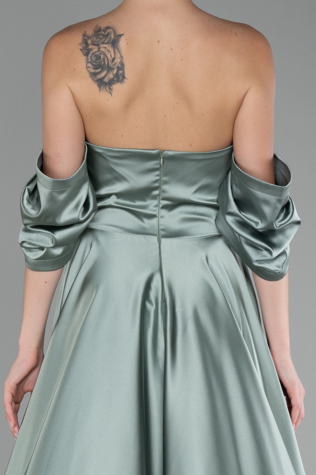Strapless Long Satin Prom Gown ABU4132