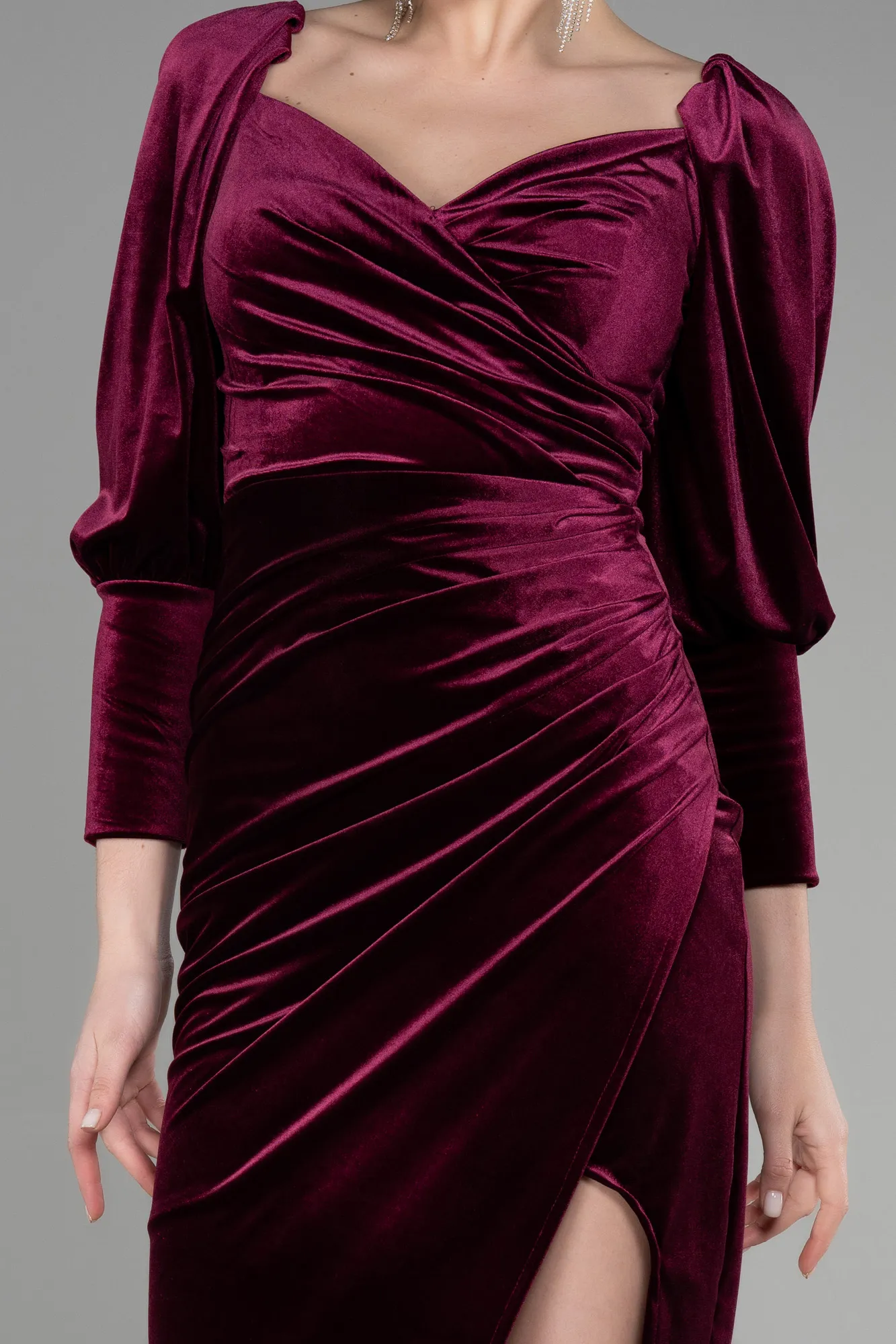 Midi Velvet Invitation Dress ABK1921