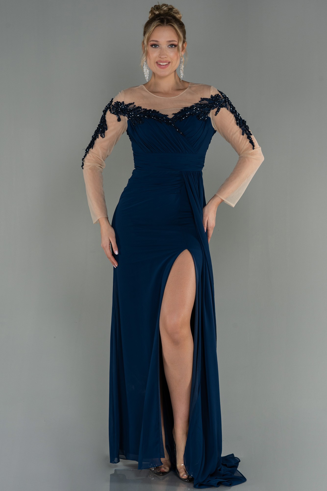 Long Chiffon Evening Dress ABU3012