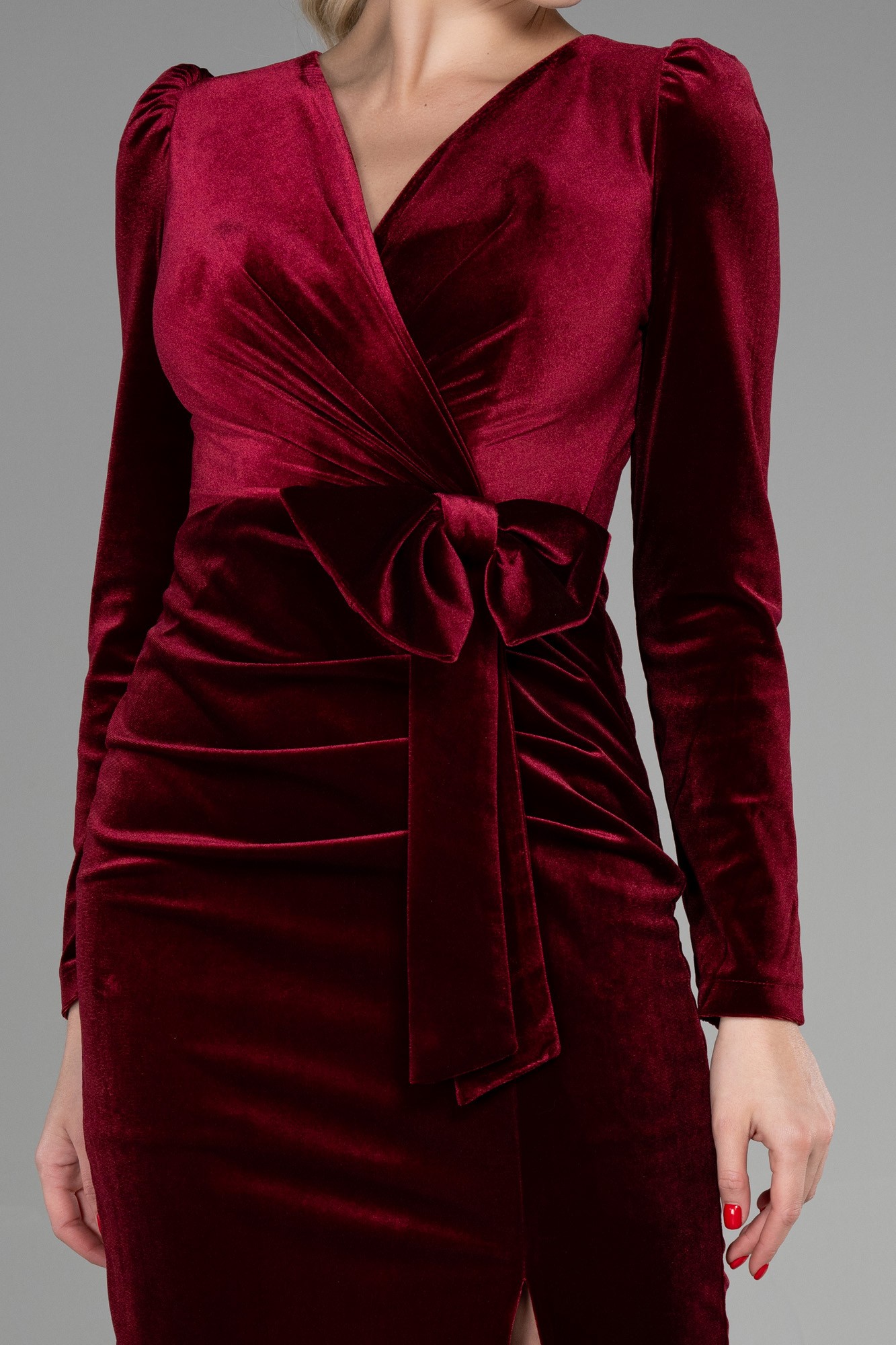 Midi Velvet Invitation Dress ABK1896