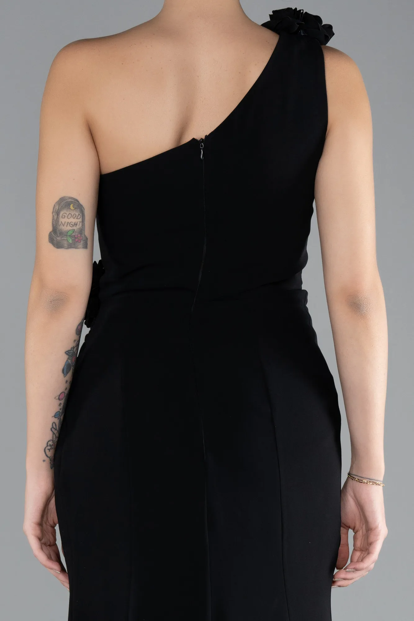 One Shoulder Slit Evening Gown ABU4381