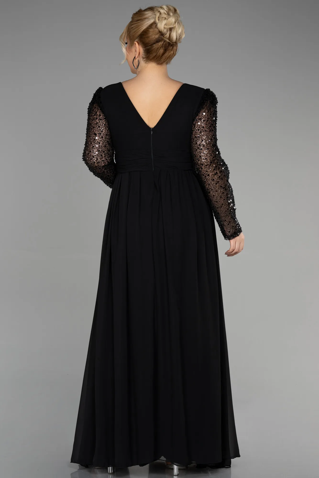 Long Chiffon Plus Size Evening Dress ABU3264