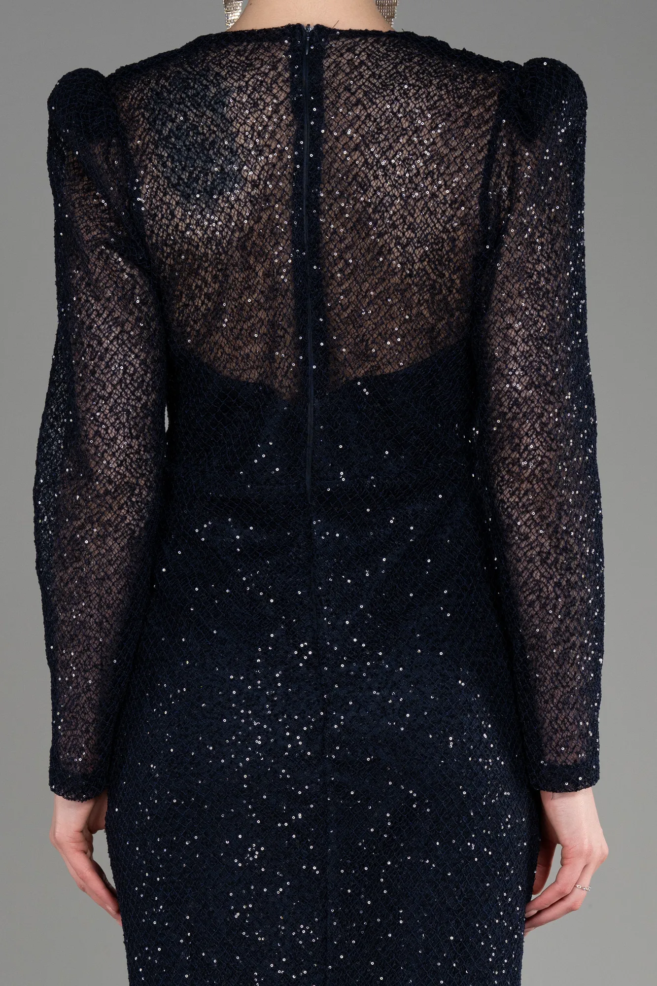 Long Sleeve Scaly Evening Dress ABU3831