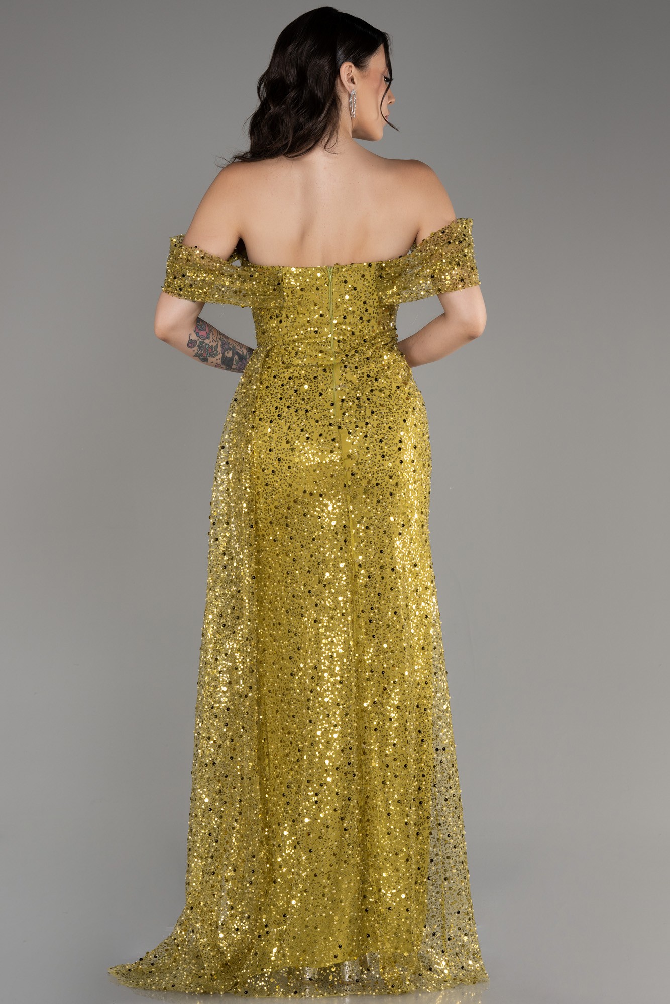 Long Scaly Evening Dress ABU3577