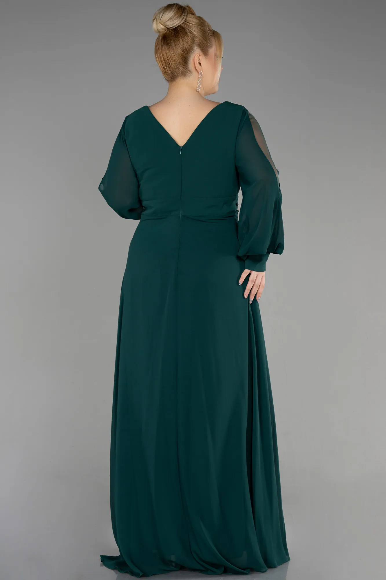 Long Chiffon Plus Size Evening Dress ABU3644
