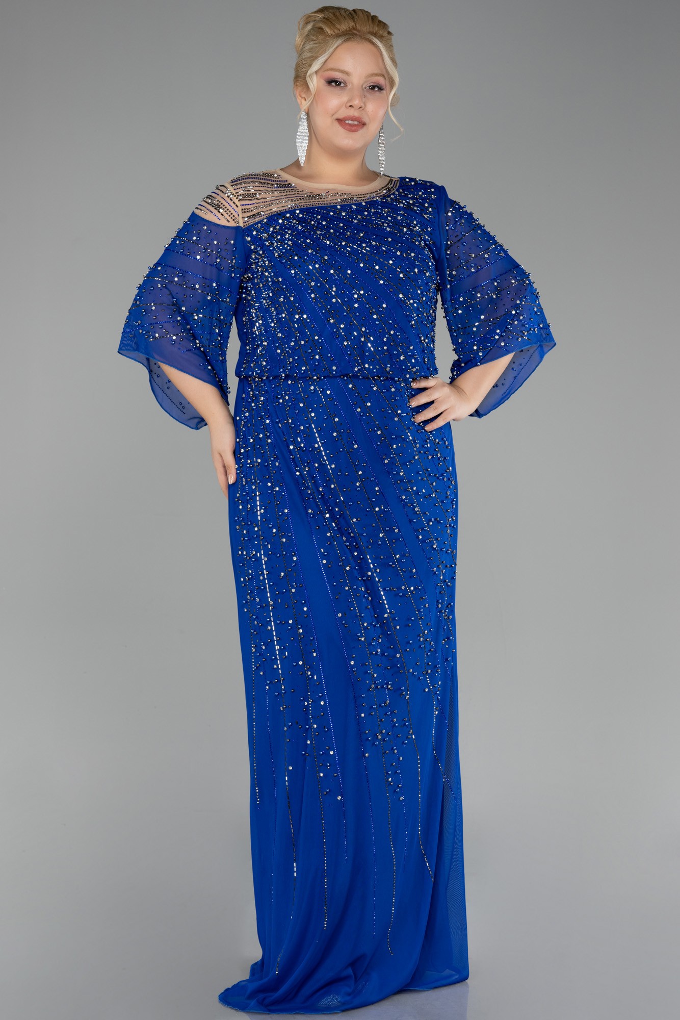 Long Plus Size Engagement Dress ABU3650