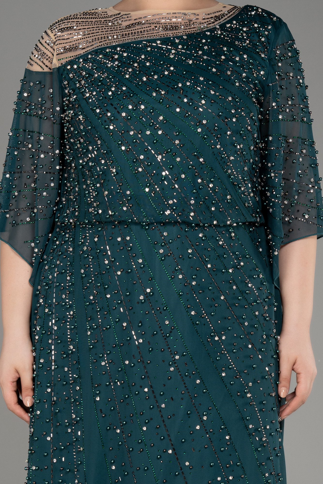 Long Plus Size Engagement Dress ABU3650