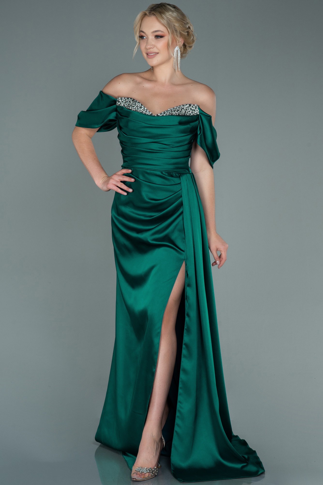 Long Satin Evening Dress ABU2661