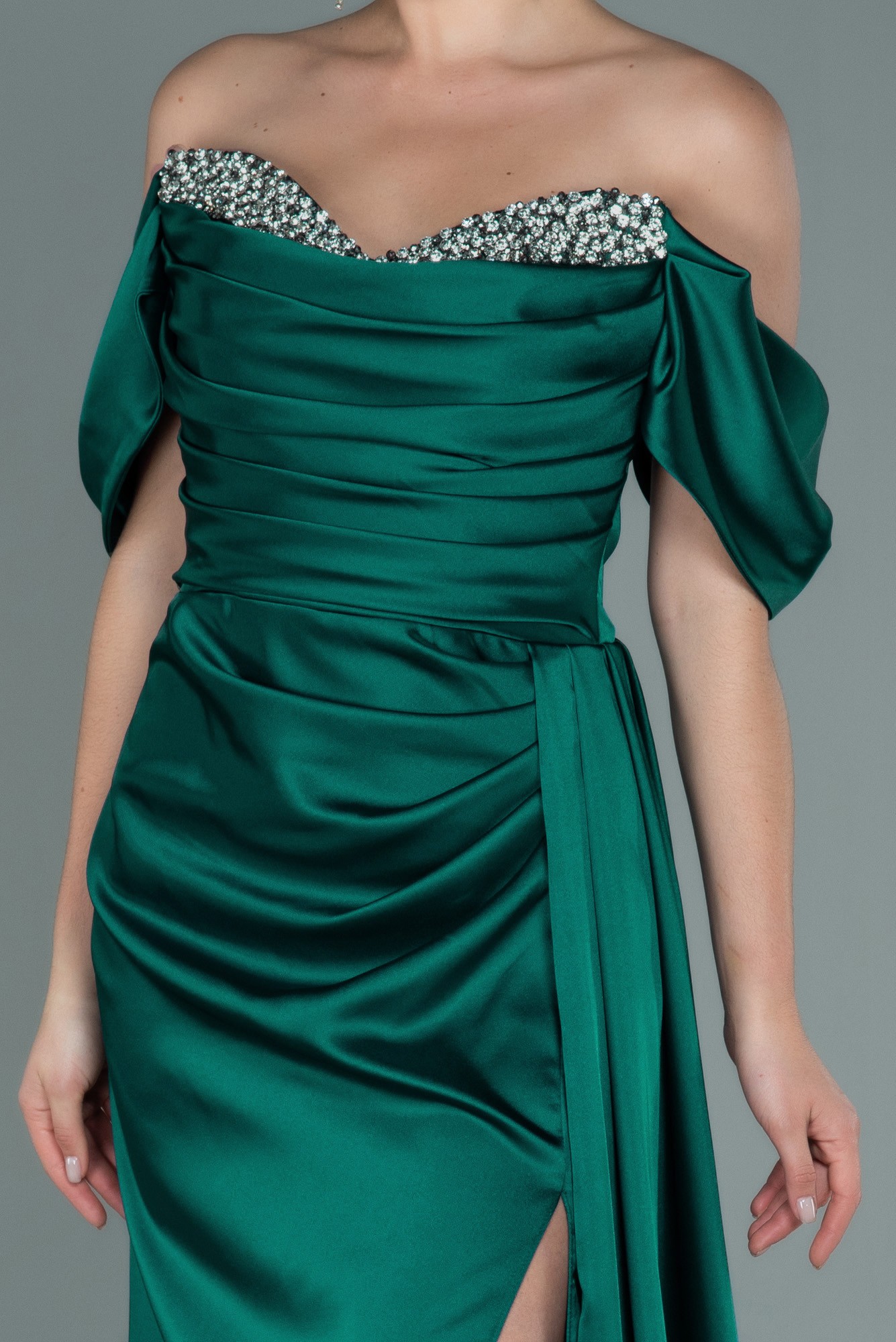 Long Satin Evening Dress ABU2661