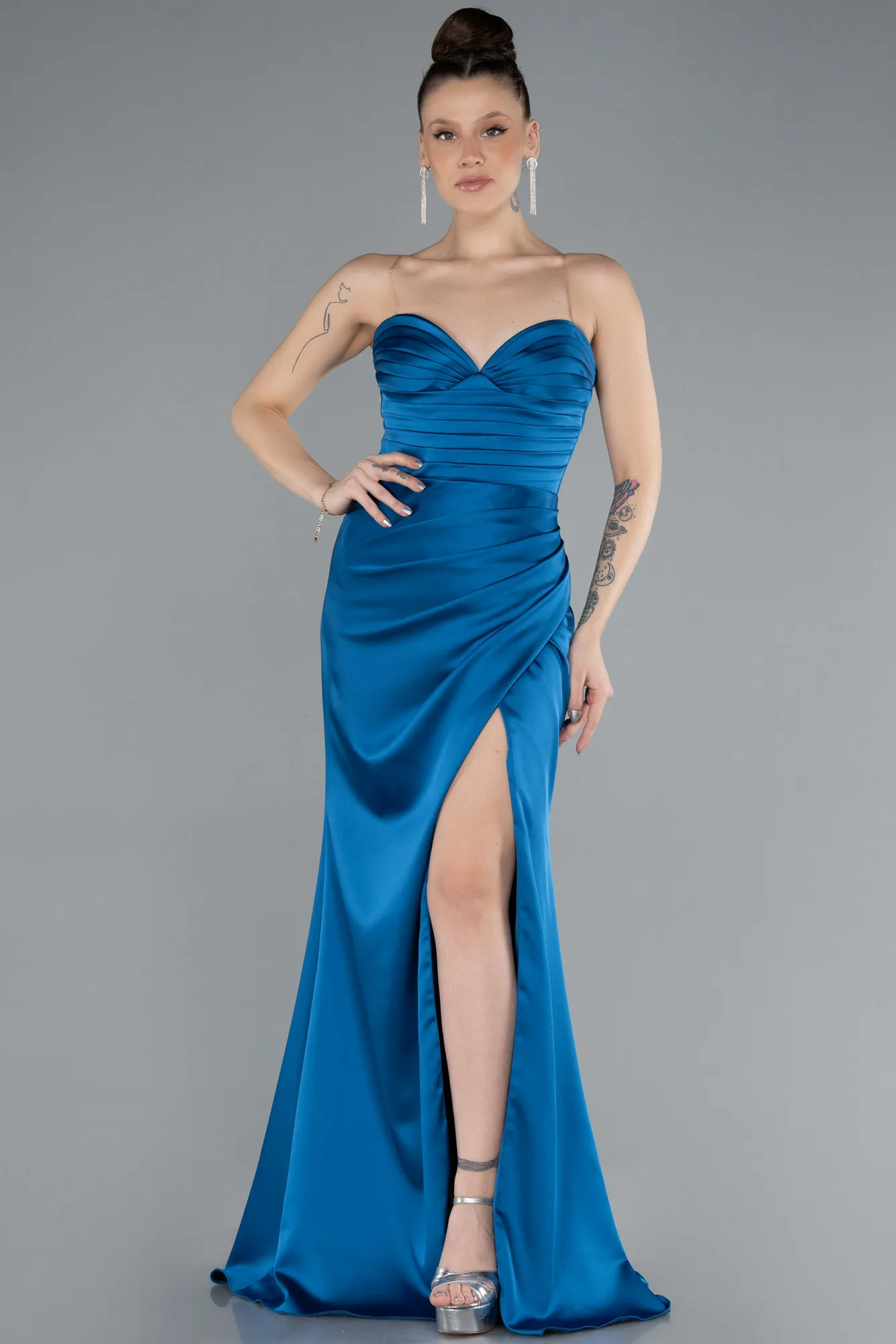 Long Satin Prom Gown ABU4663