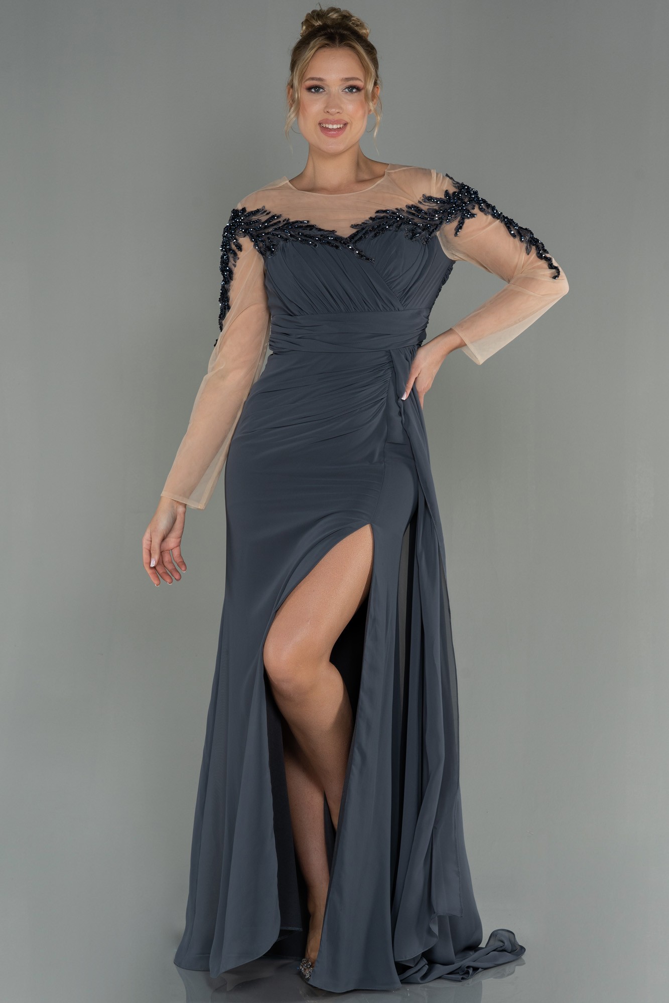 Long Chiffon Evening Dress ABU3012