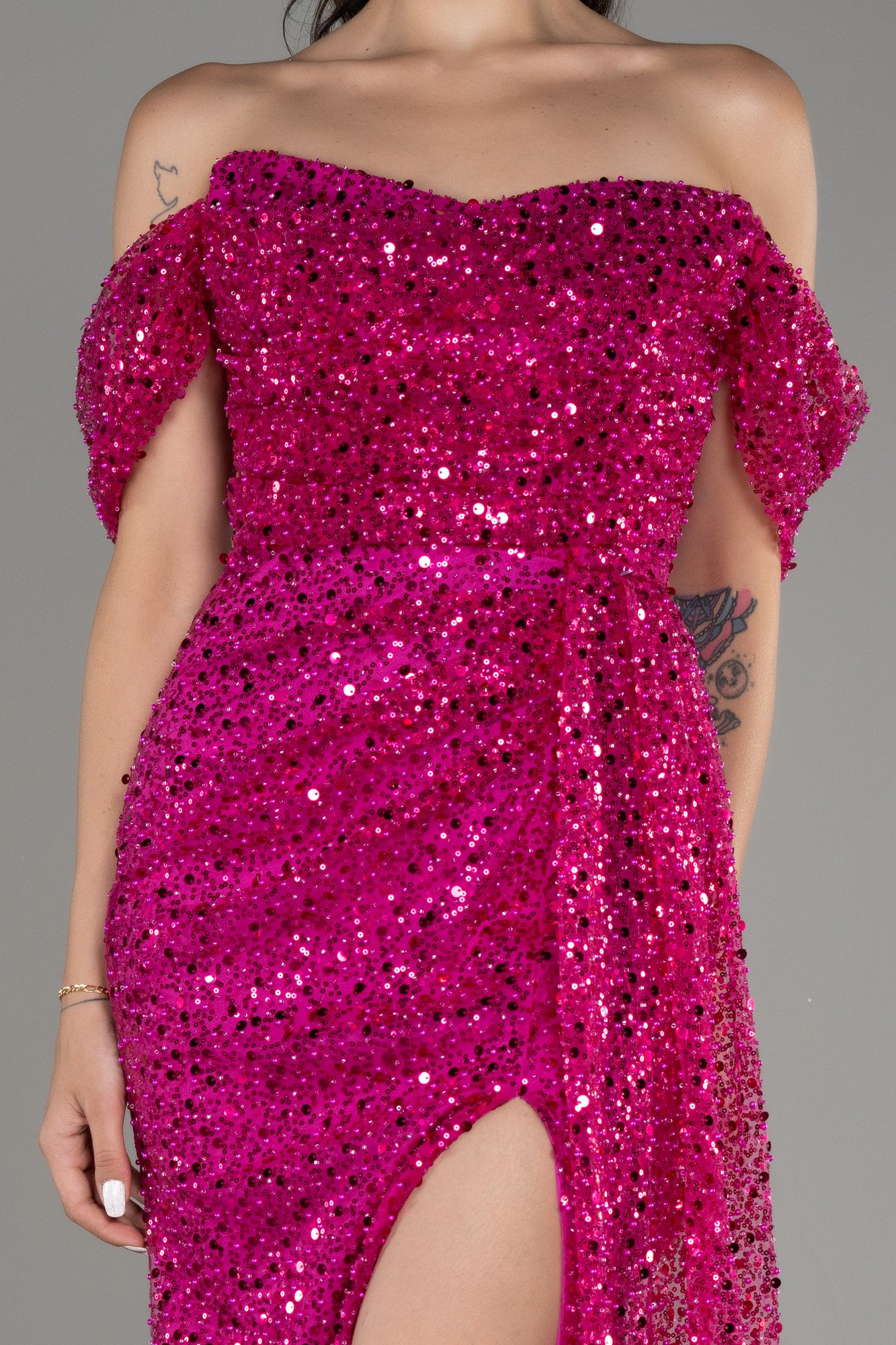 Long Scaly Evening Dress ABU3577