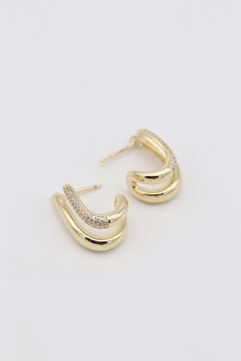 Vip 14k Çiftli Küpe