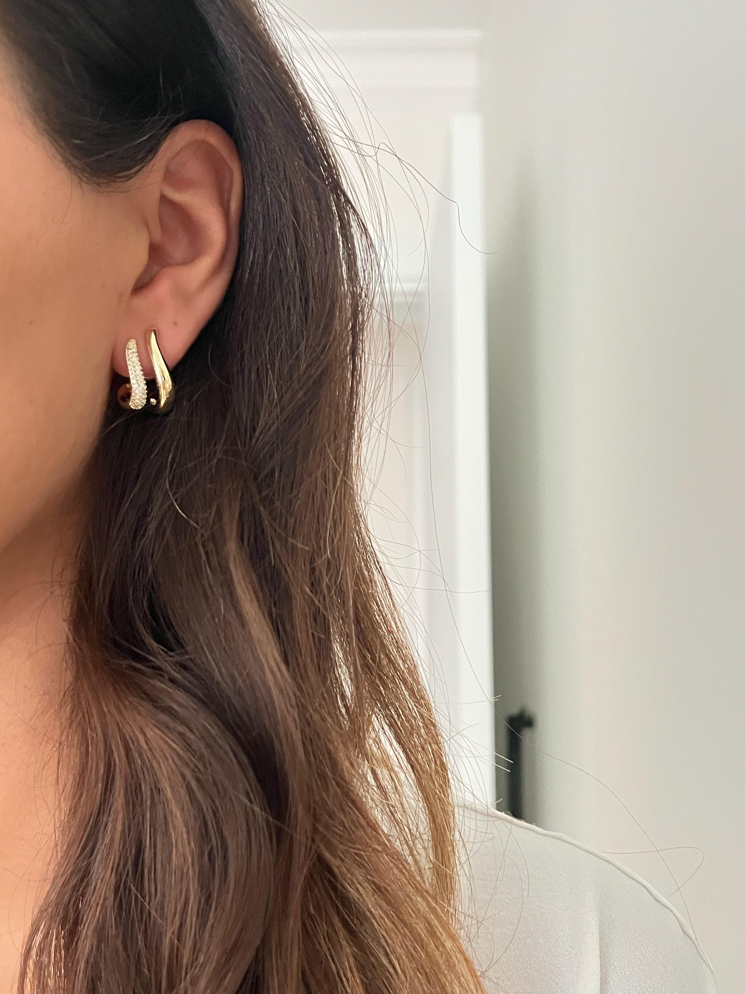 Vip 14k Çiftli Küpe