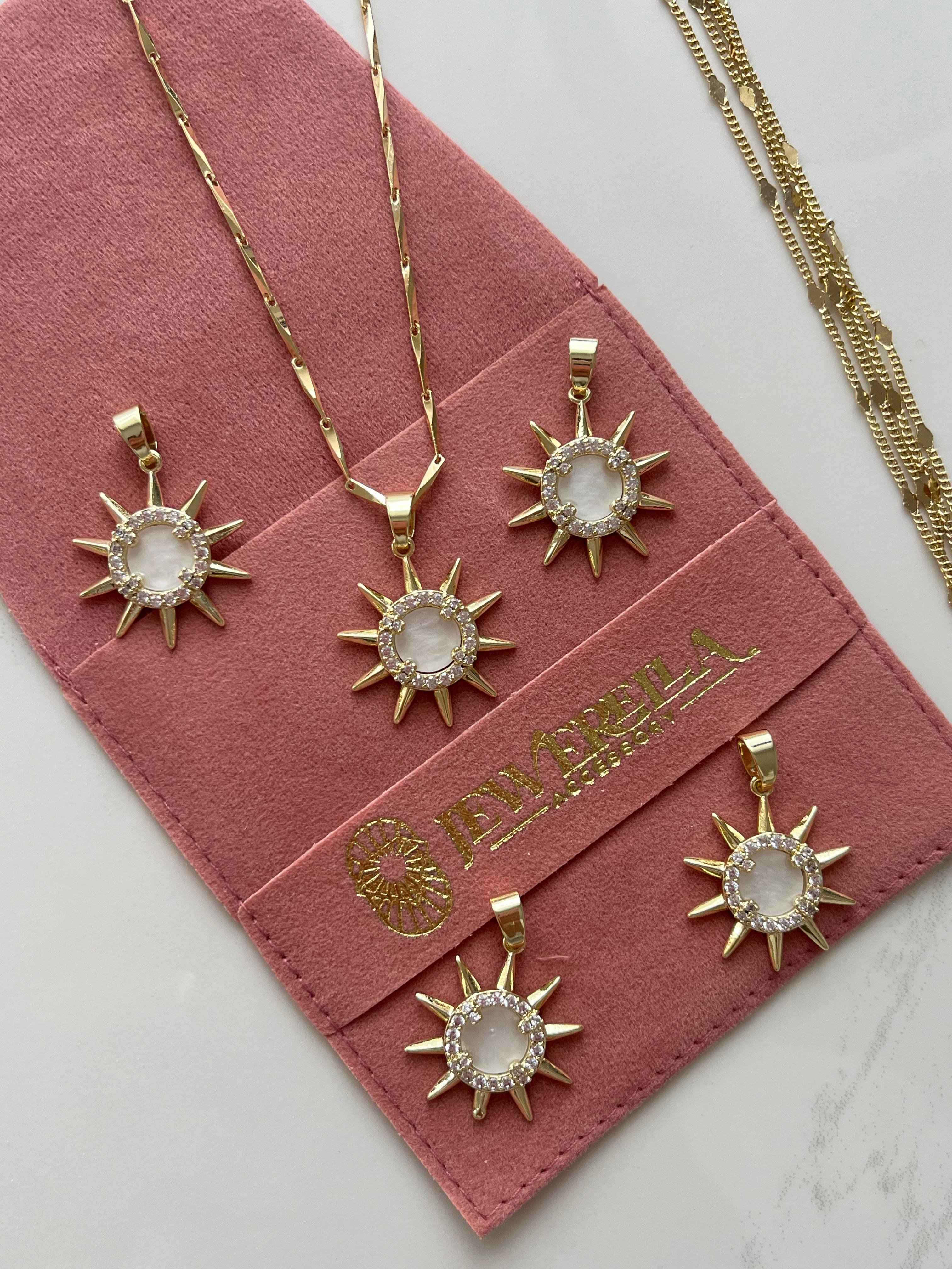 Vip 14k Charm Kolye Ucu - Güneş 1