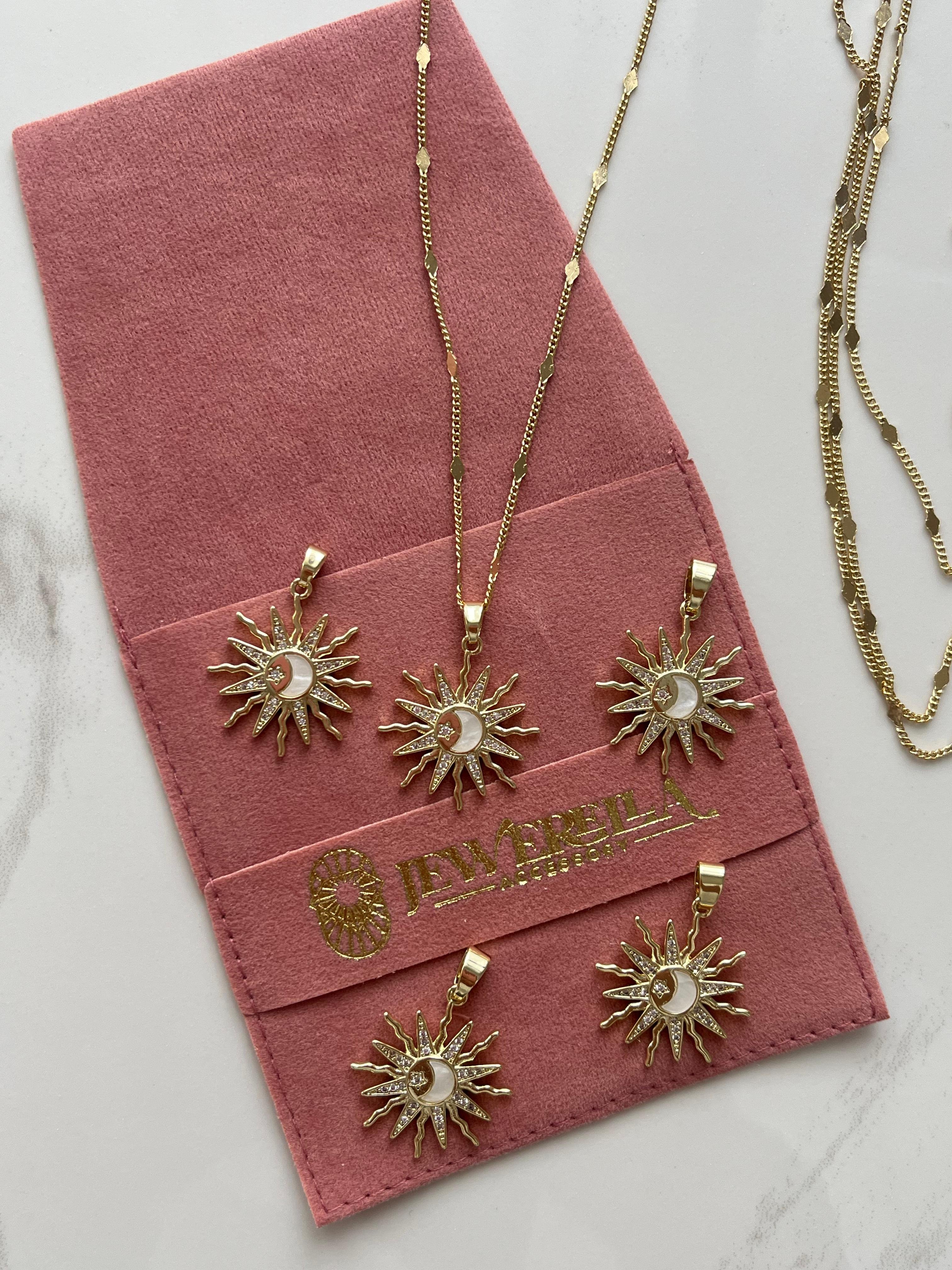 Vip 14k Charm Kolye Ucu - Güneş 2