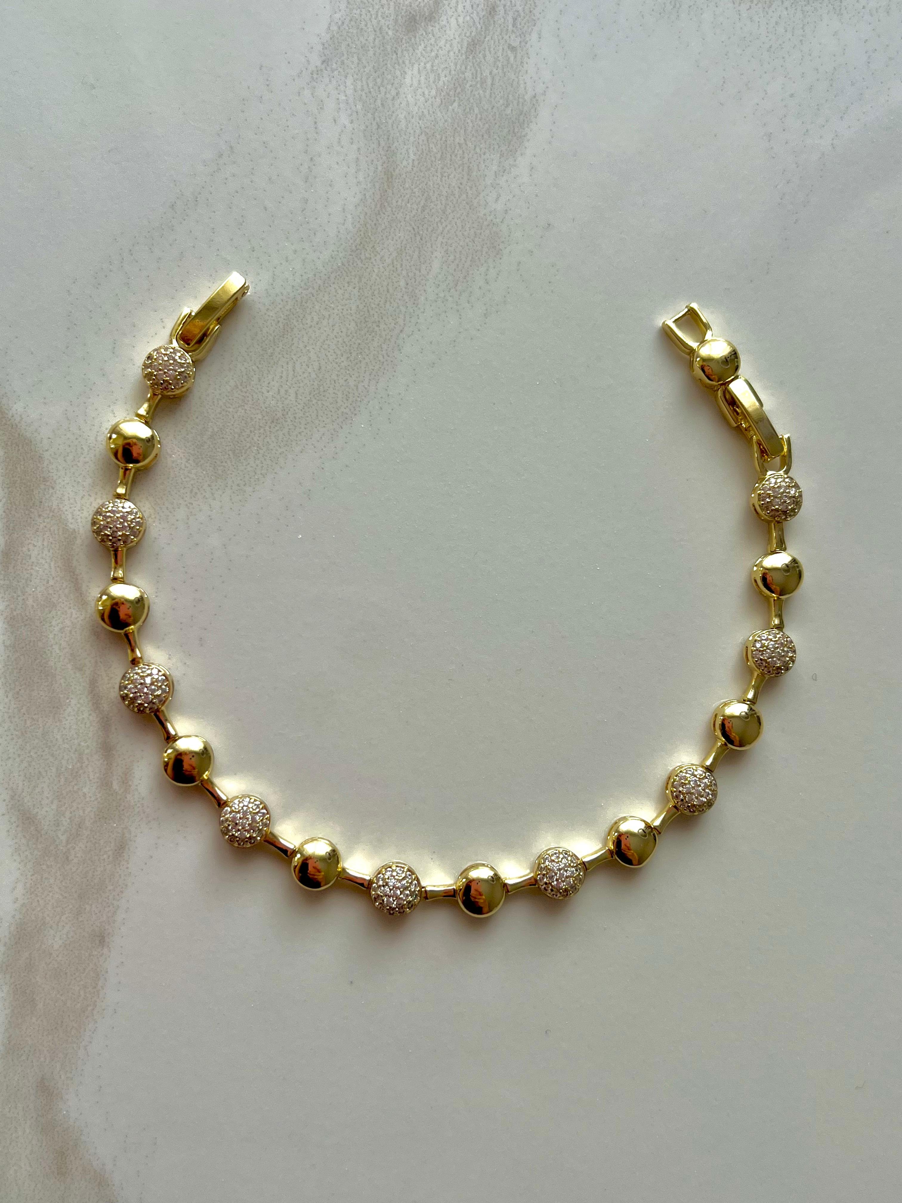 Vip 14k Taşlı Boncuk Bileklik