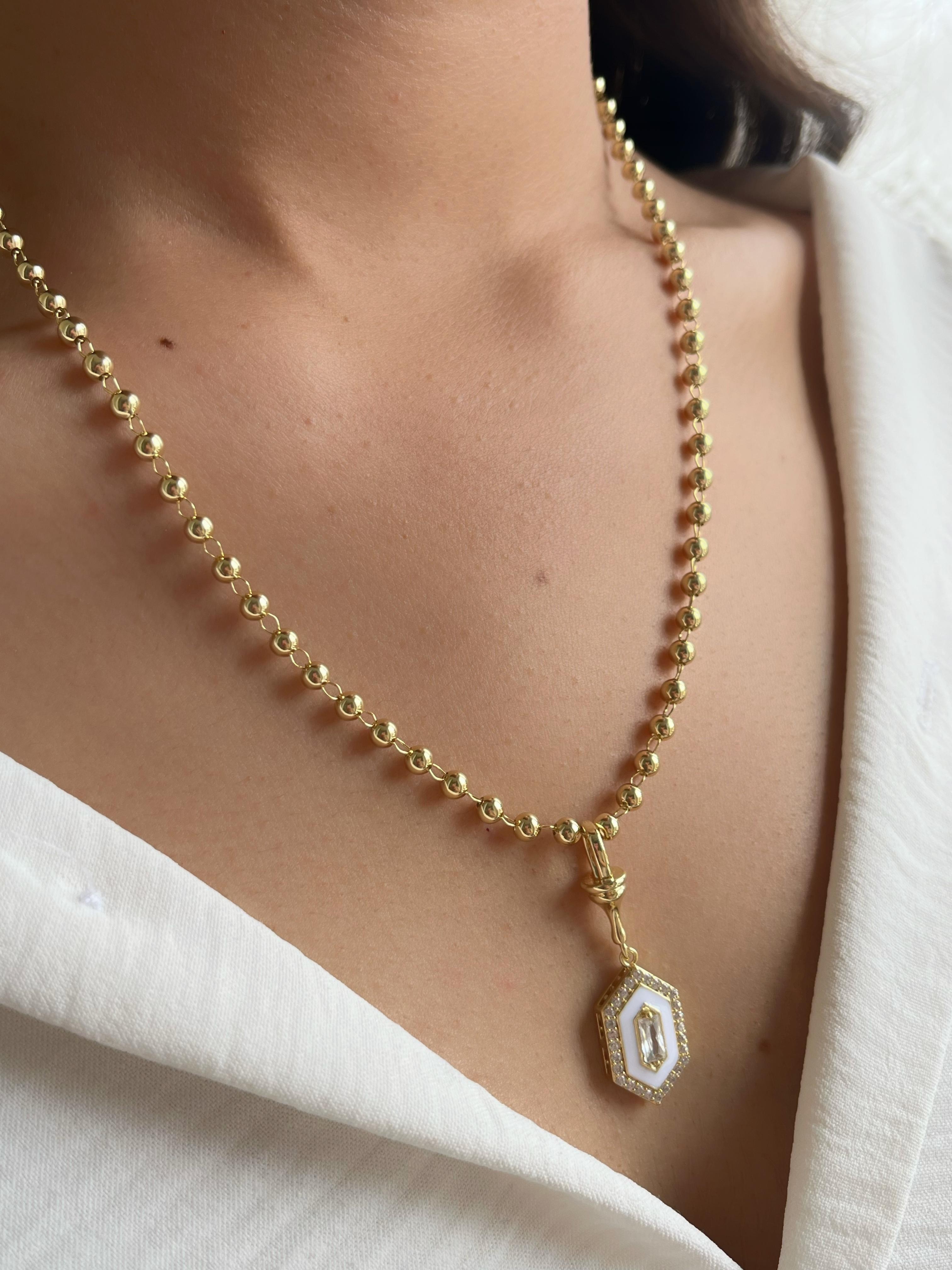 Vip 14k Boncuk Zincirli Kolye