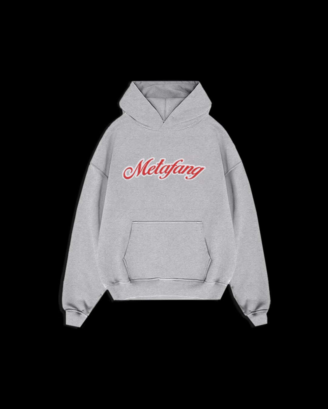 GREY ITALIC HOODIE
