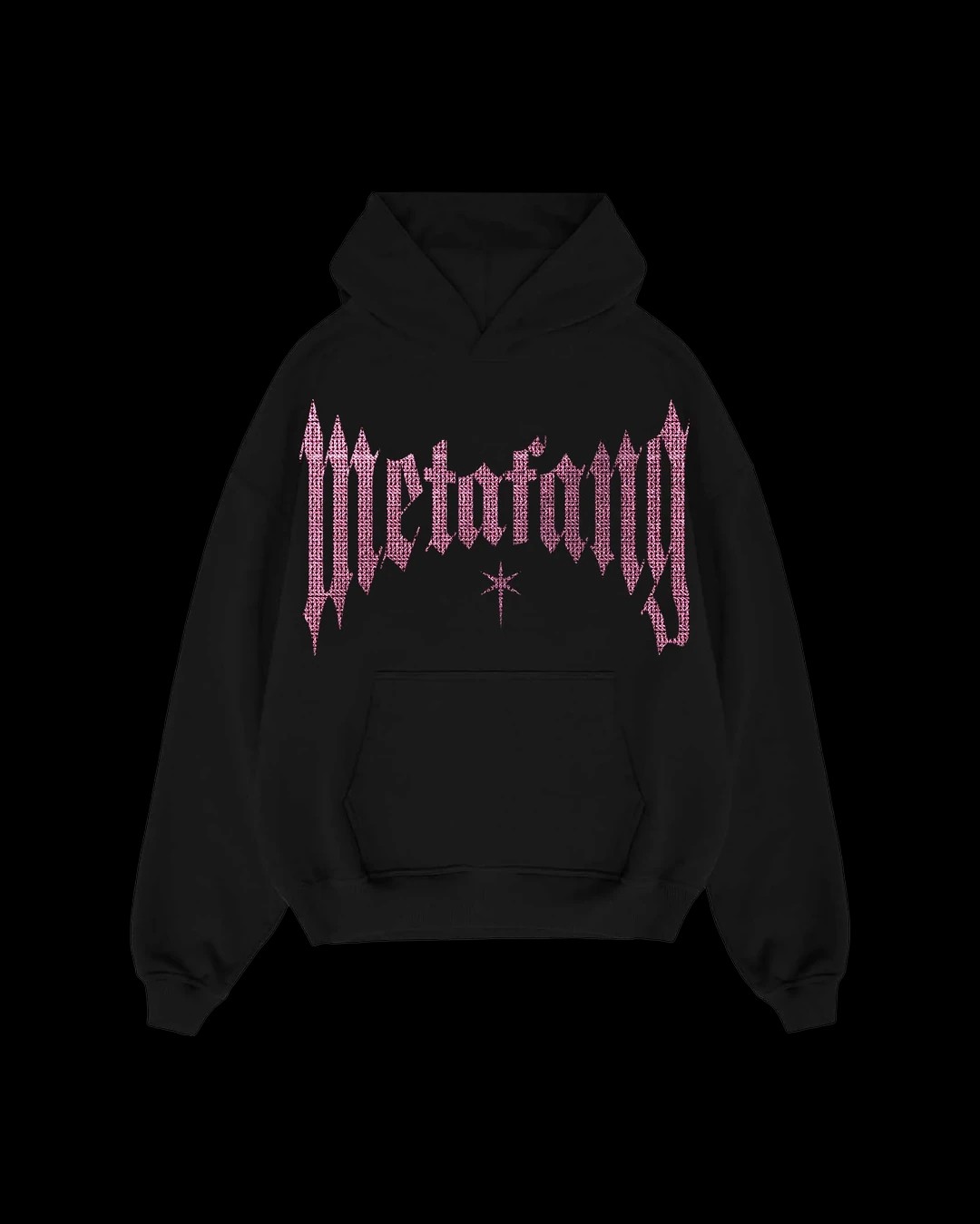 PINK RHINESTONE HOODIE