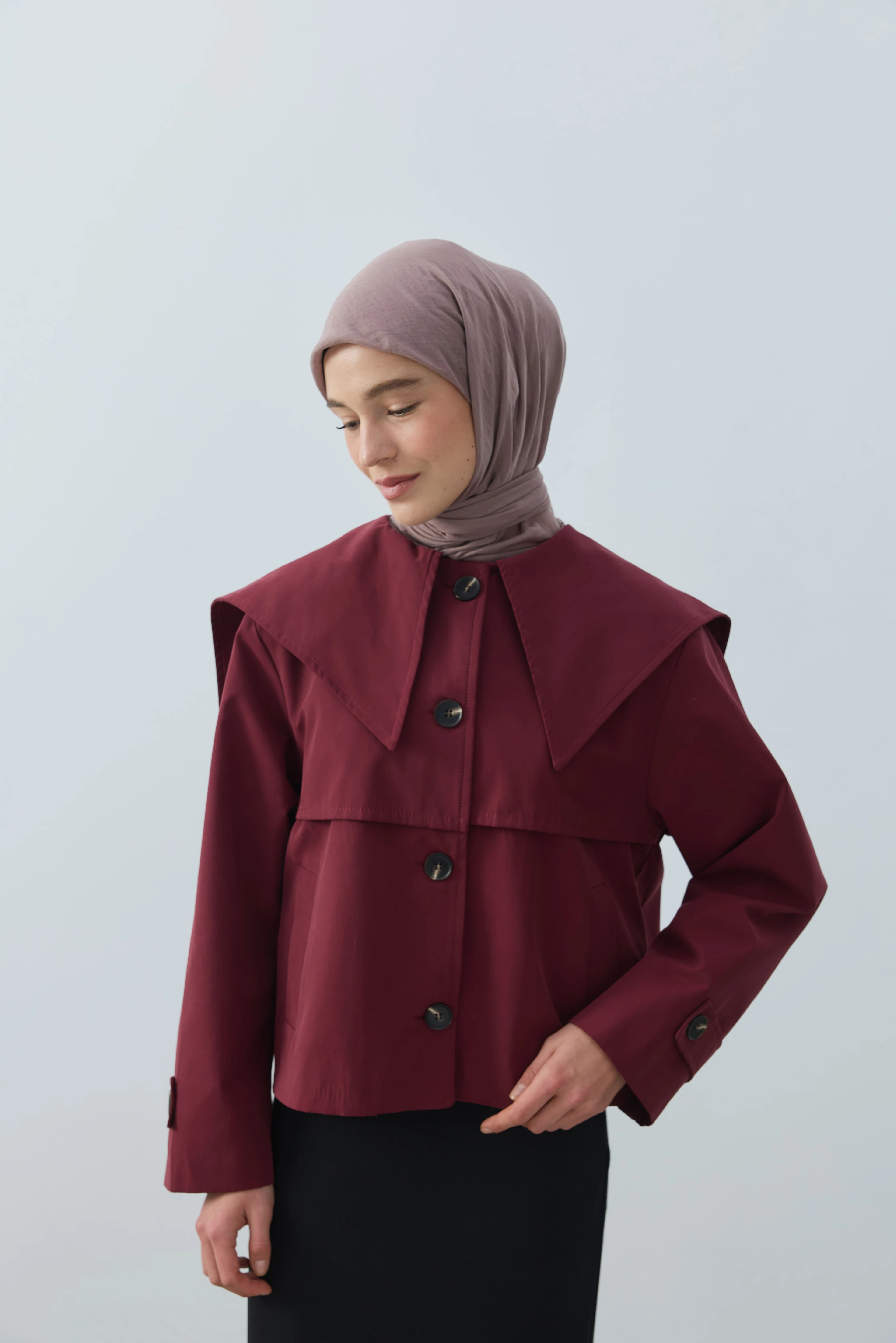 Aya Serisi Eşarp - Tozlu Kahve