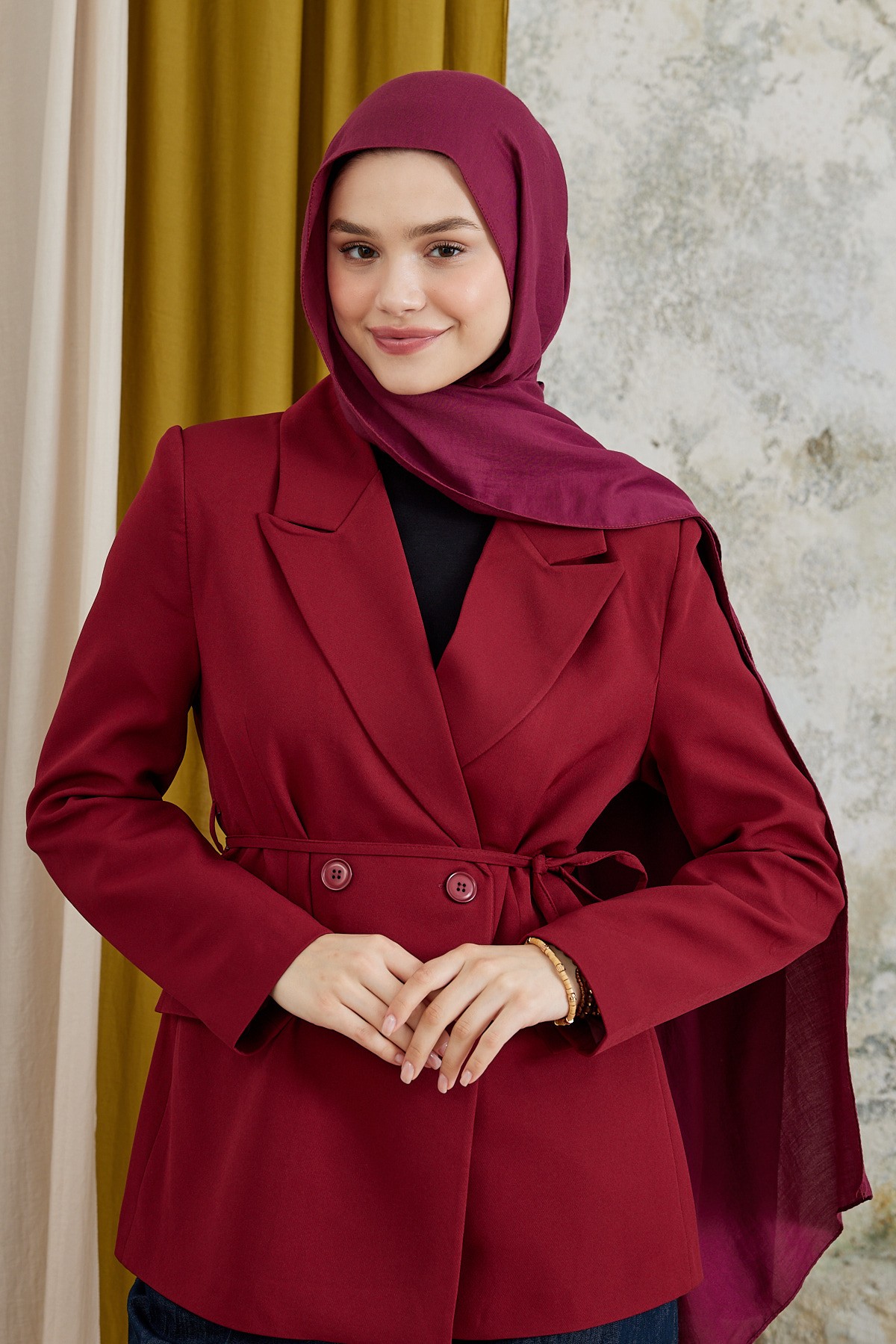 Modal Shawl Series - Bordo