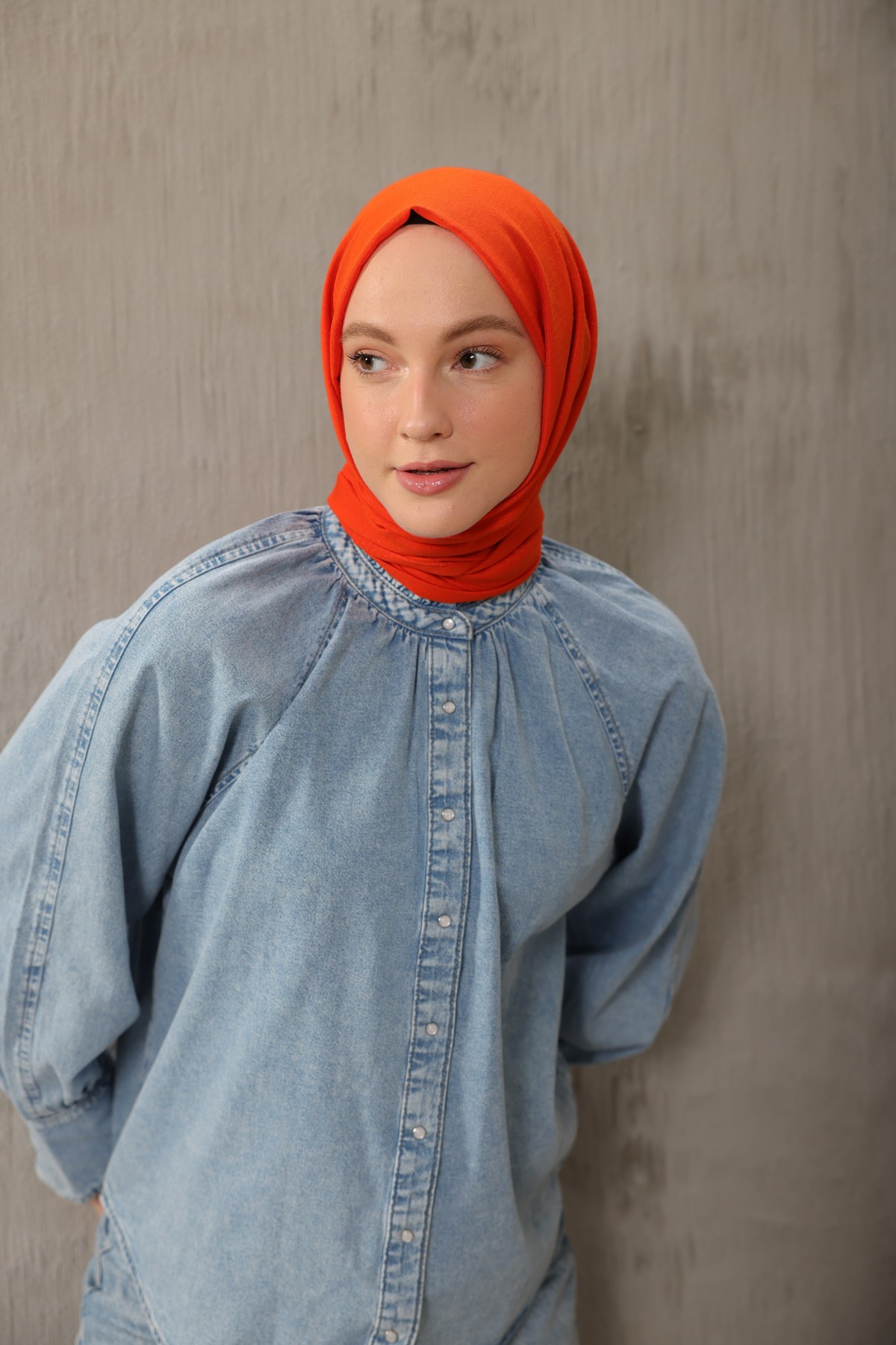 Cozy Cotton Shawl Series - Dynamic Orange