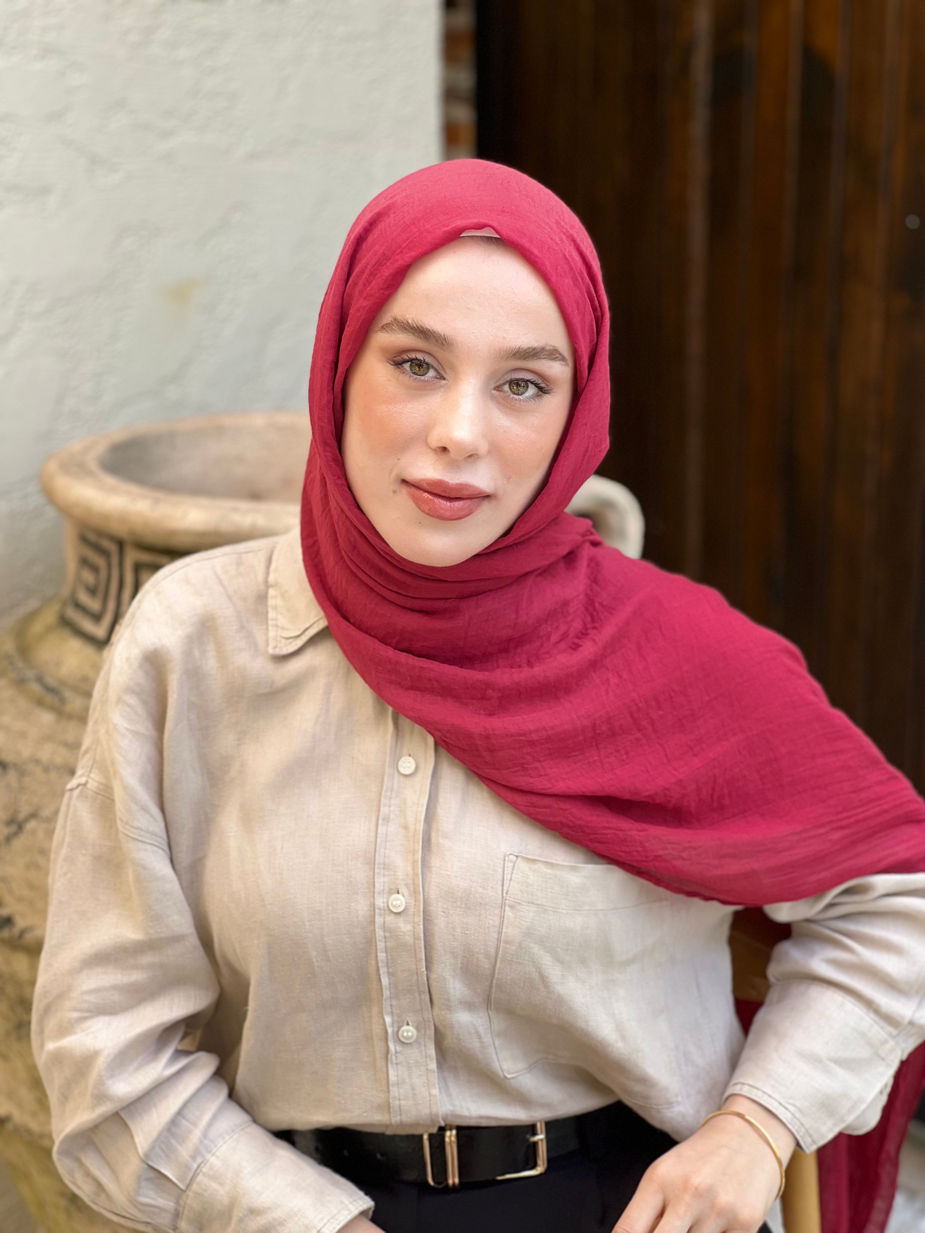 Aya Serisi Şal - Bordo
