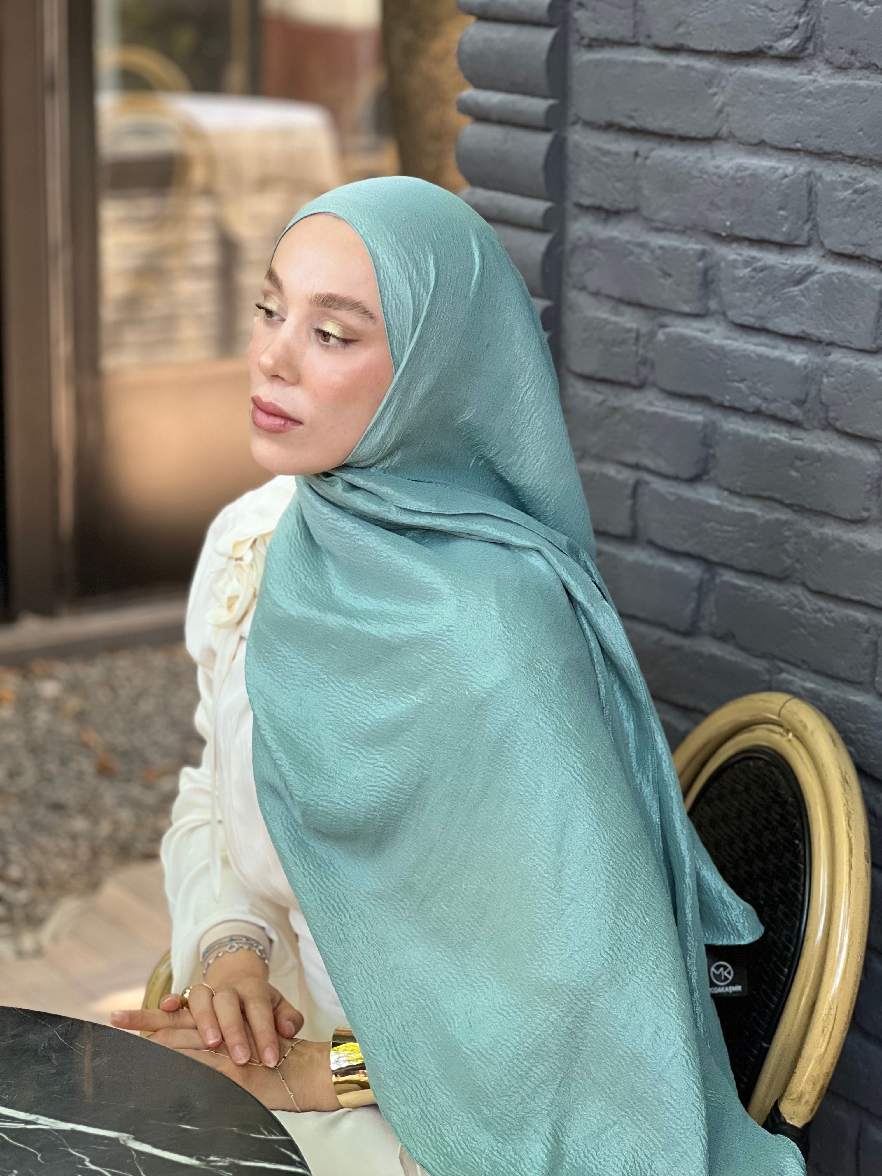 Diamond Organza Series Shawl - Soft Green