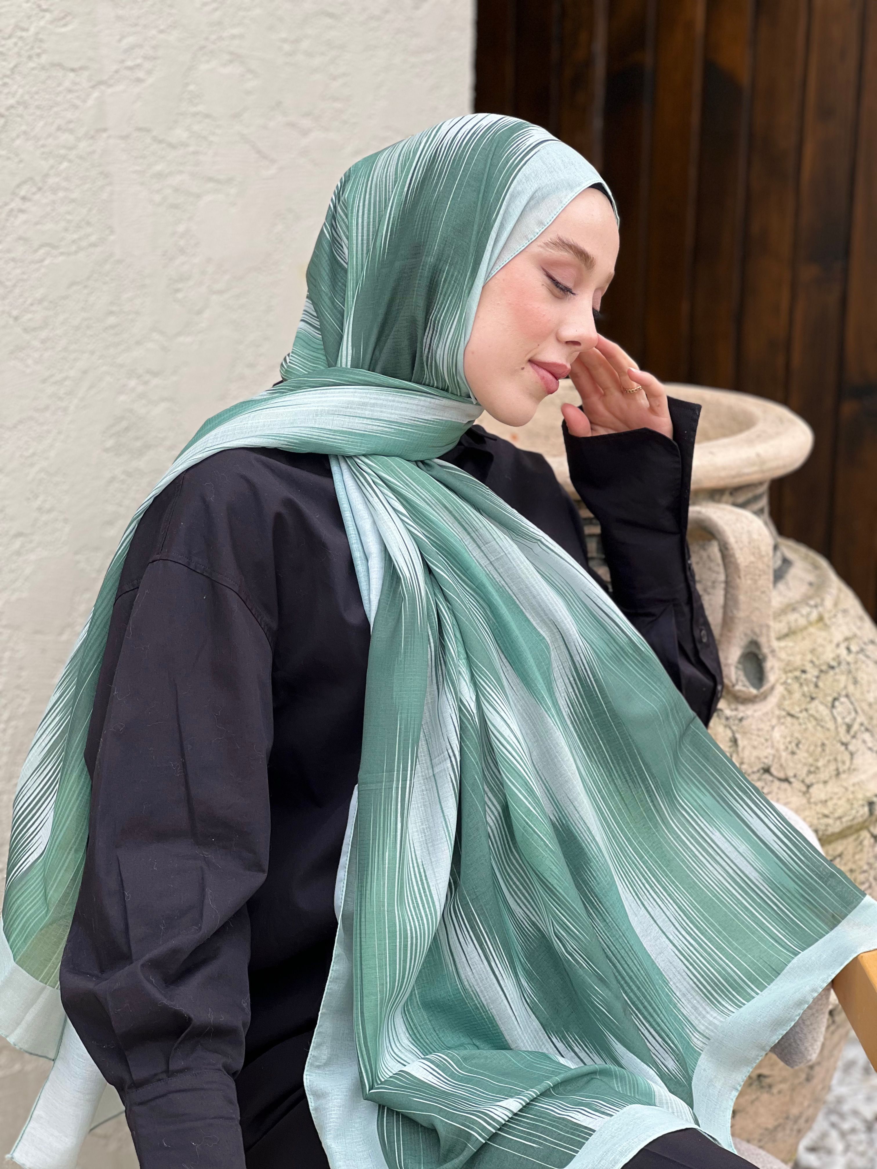 Vakkas Pattern Lina Shawl - Water Green