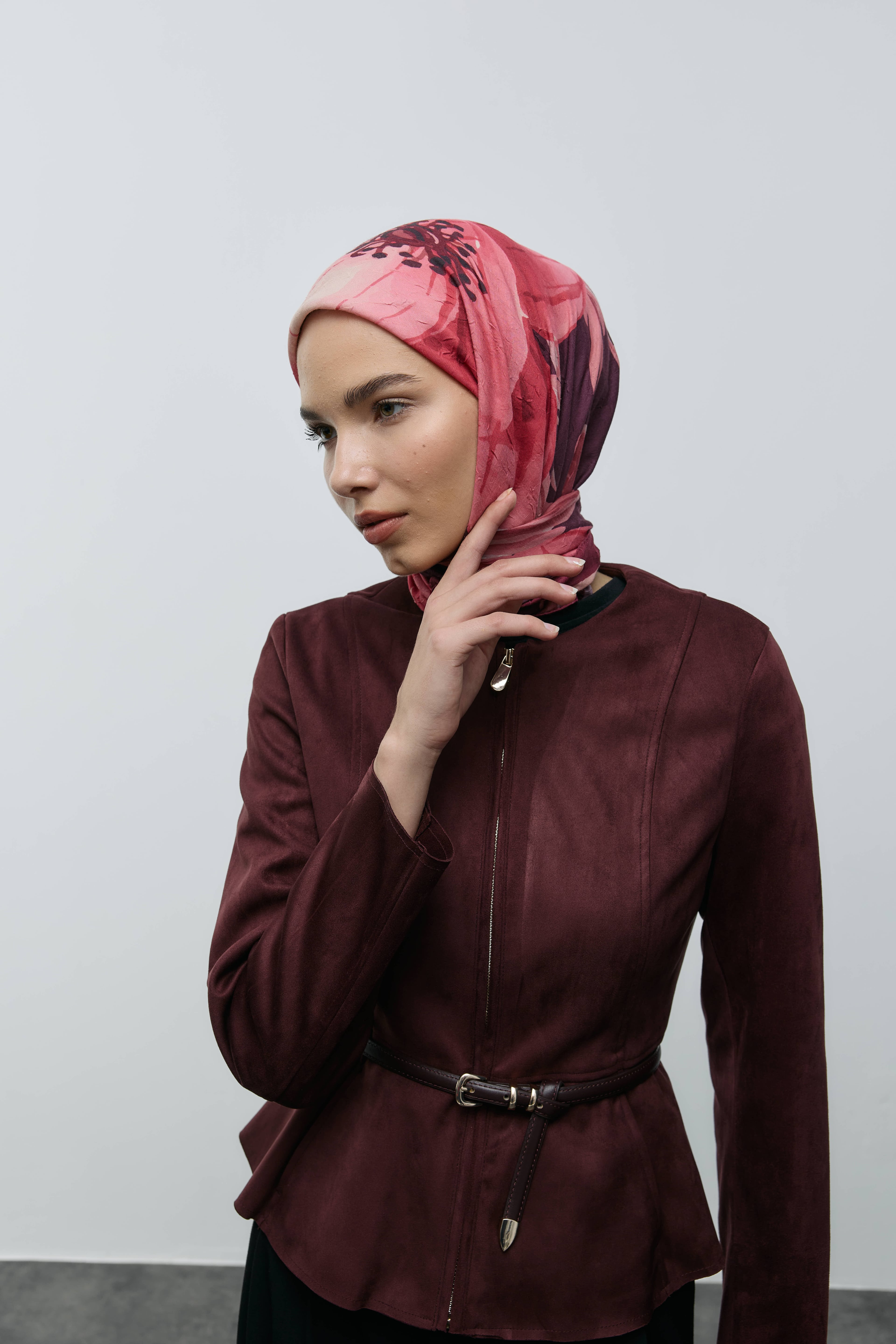Roselith Desen Bambu Eşarp