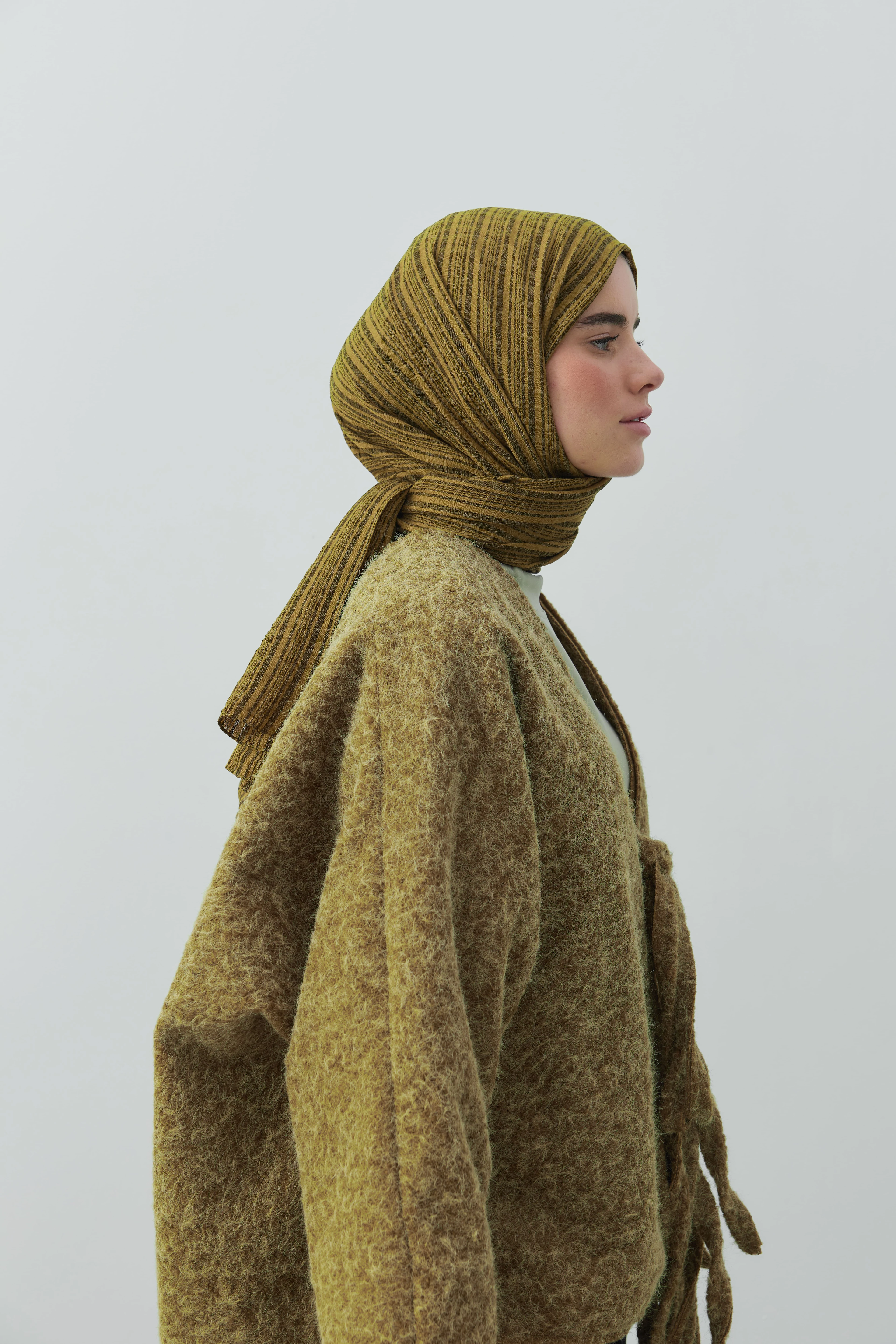 Misto Pamuk Serisi Şal - Kına Yeşili