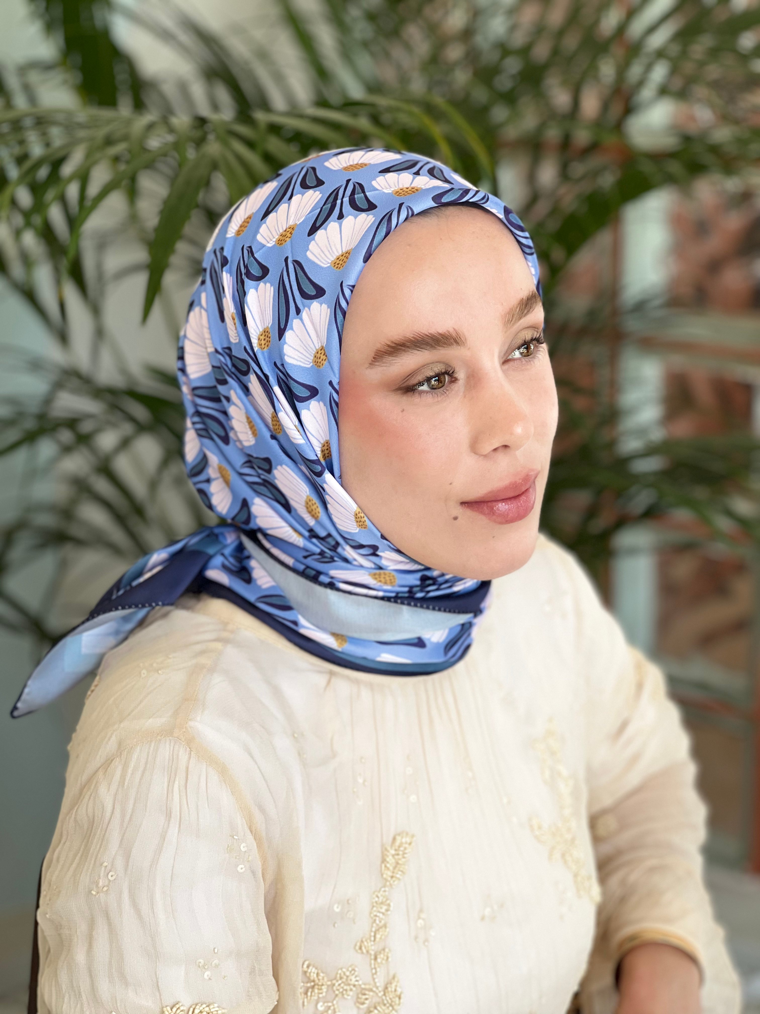 Florentina Desen Tanca Eşarp - Lacivert