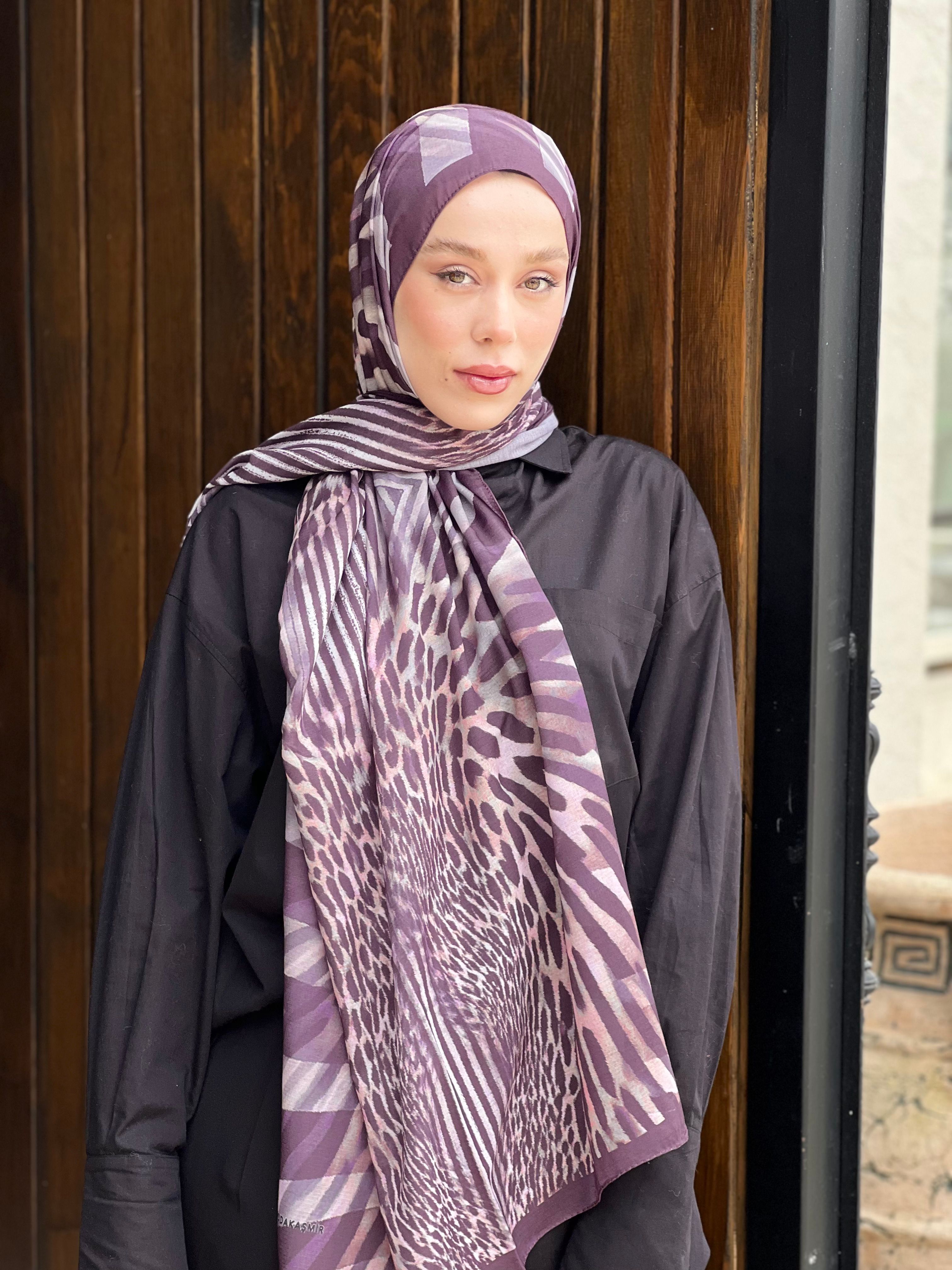 Pars Pattern Lina Shawl - Plum-Pink