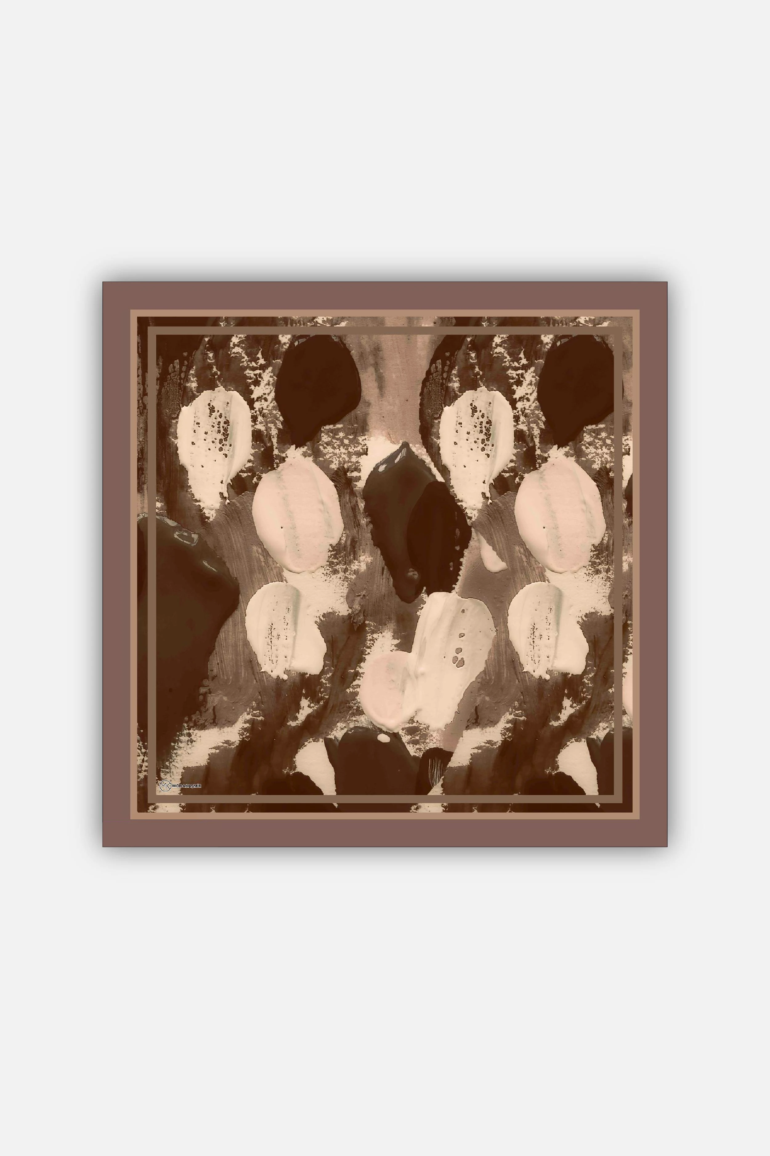 Lymera Desen Lina Eşarp - Tozlu Kahve