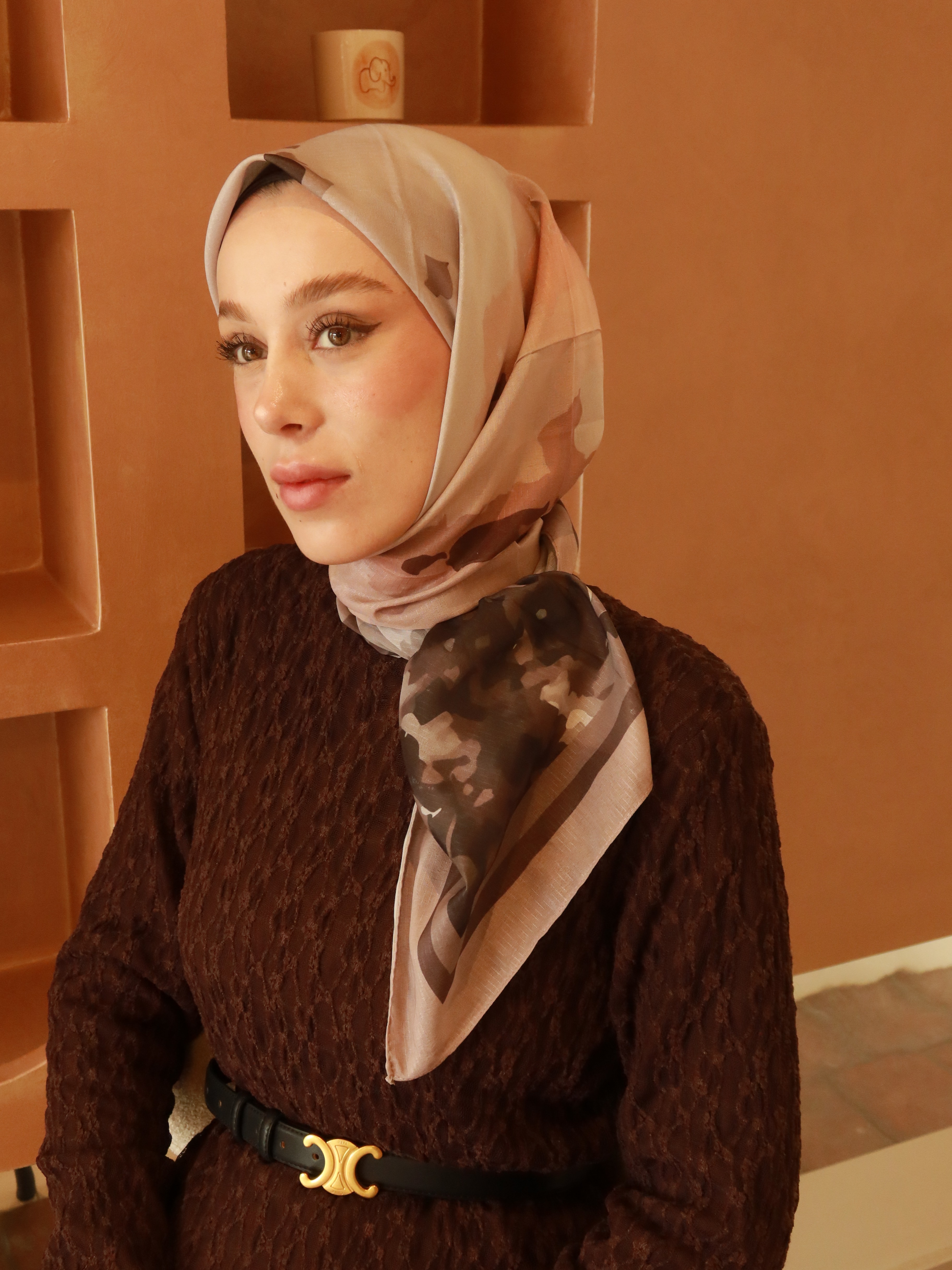 Myren Desen Lina Eşarp - Vizon