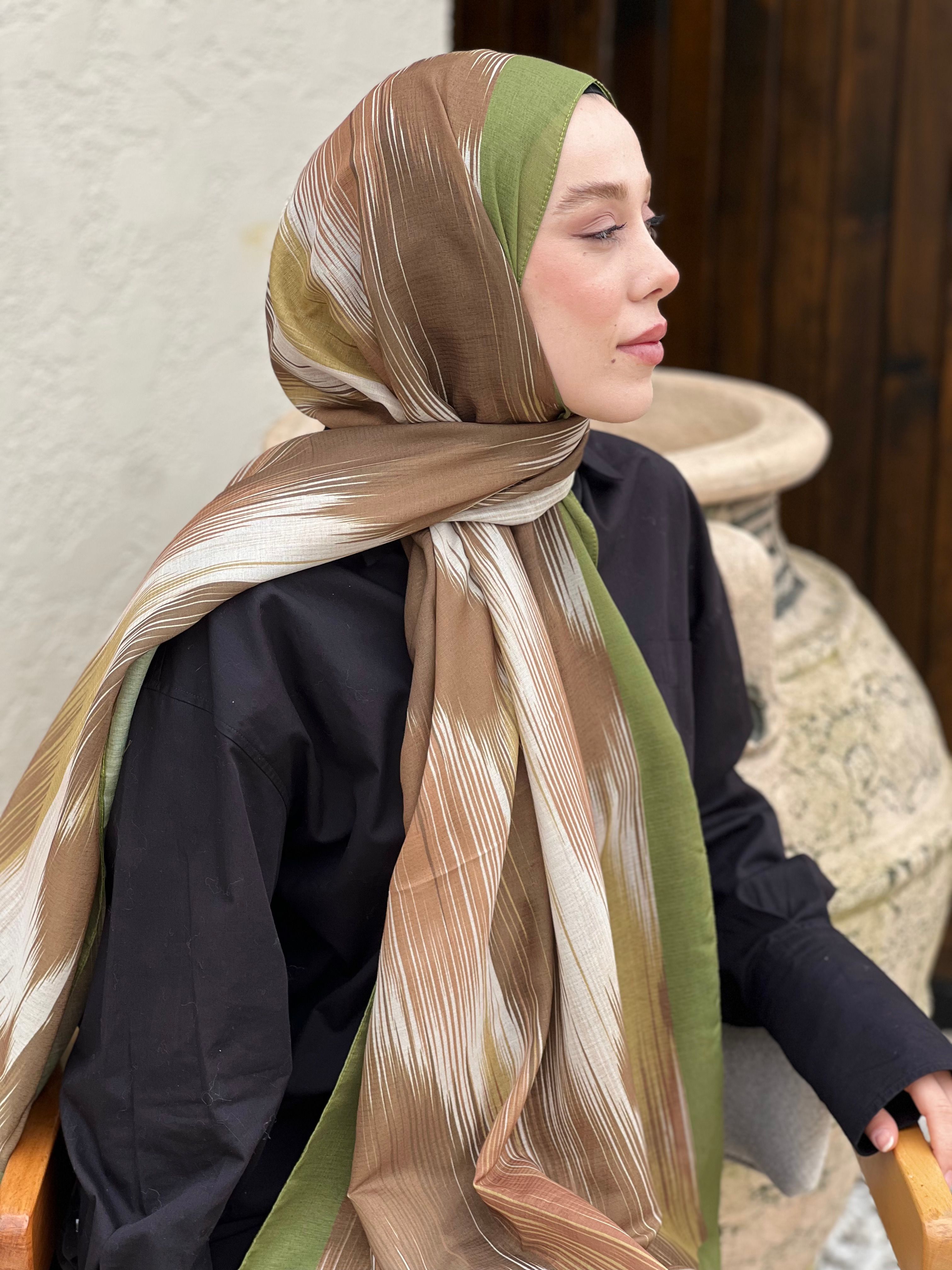 Vakkas Pattern Lina Shawl - Khaki