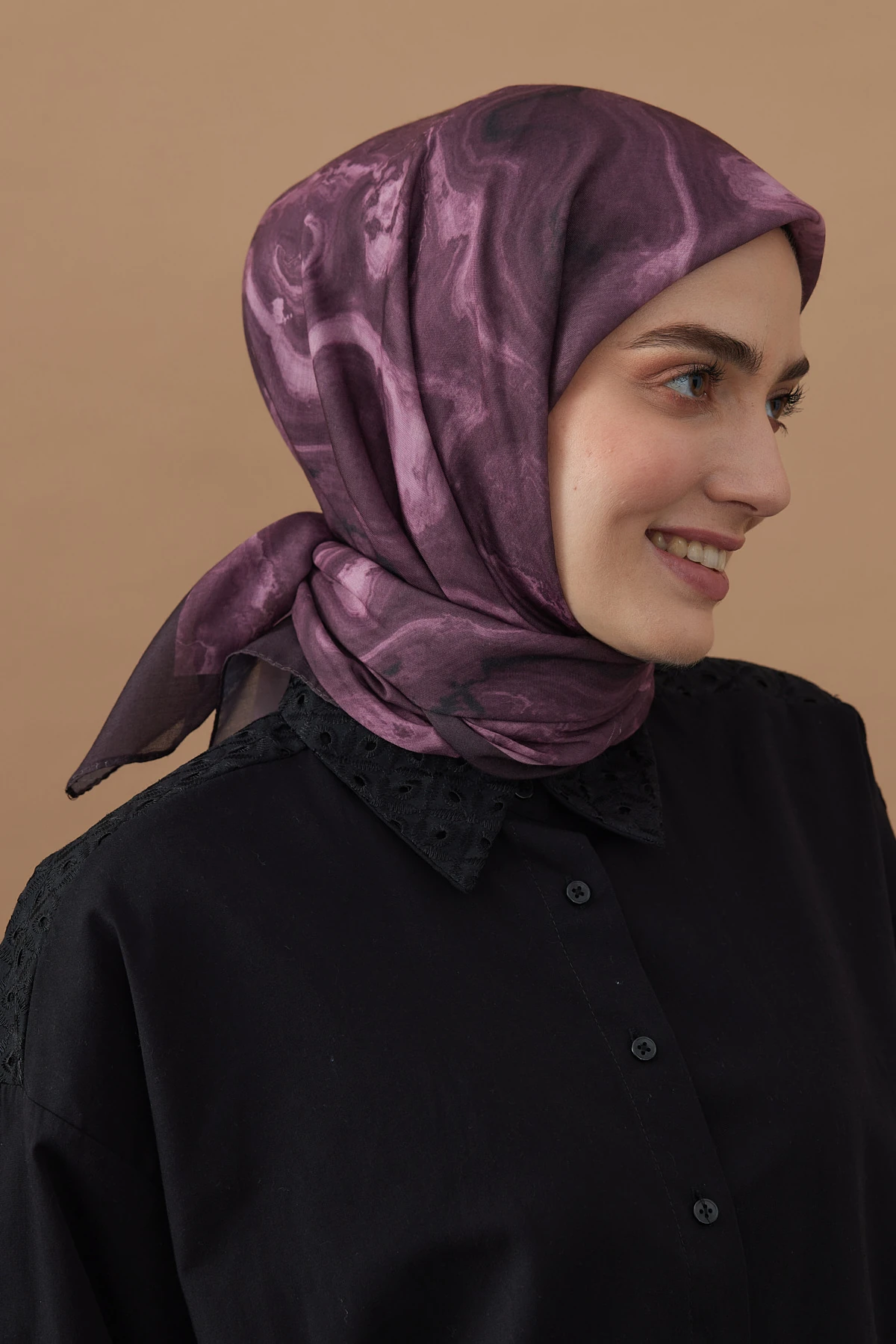 110 Cm Marble Pattern Scarf