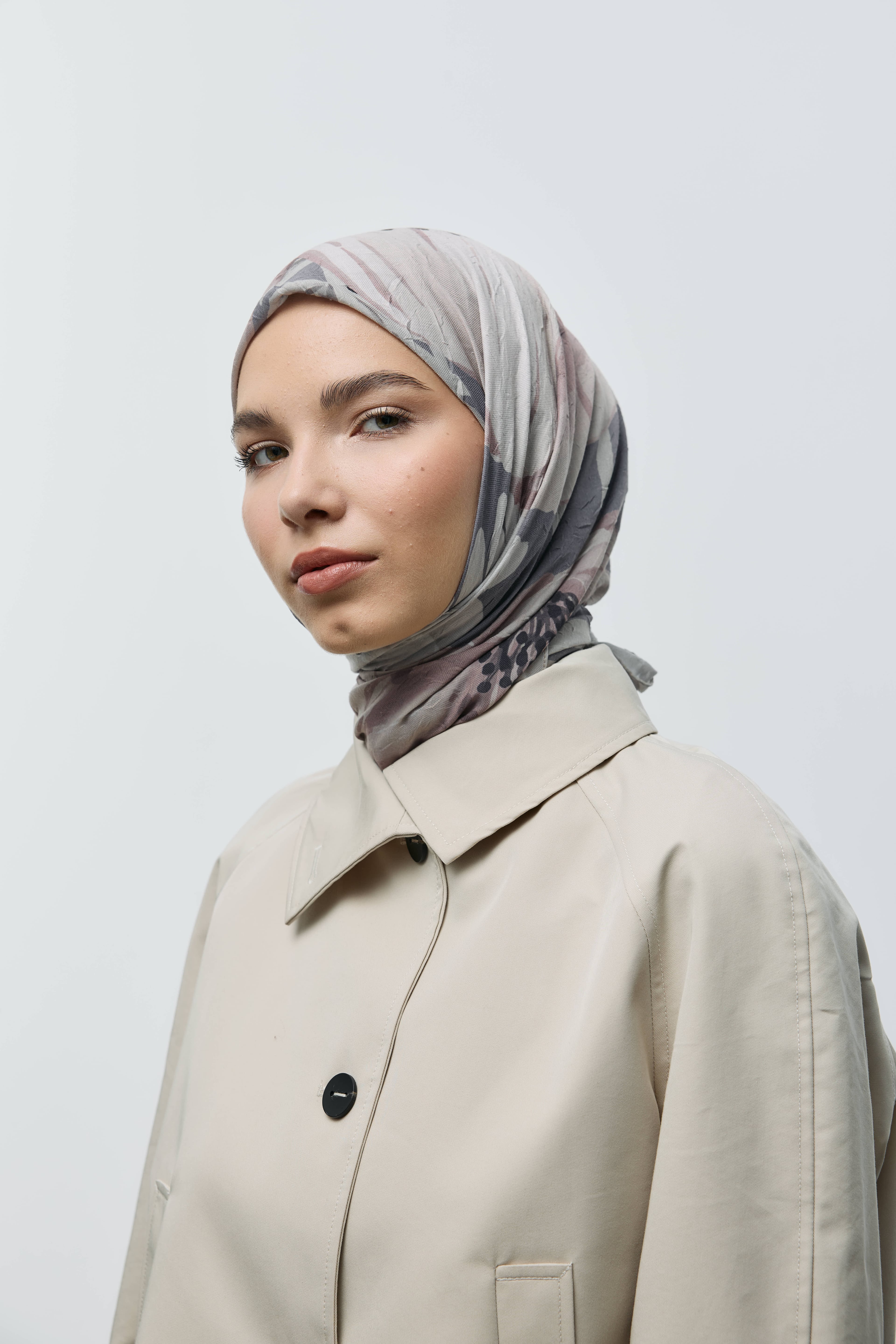 Roselith Desen Bambu Eşarp - İğde