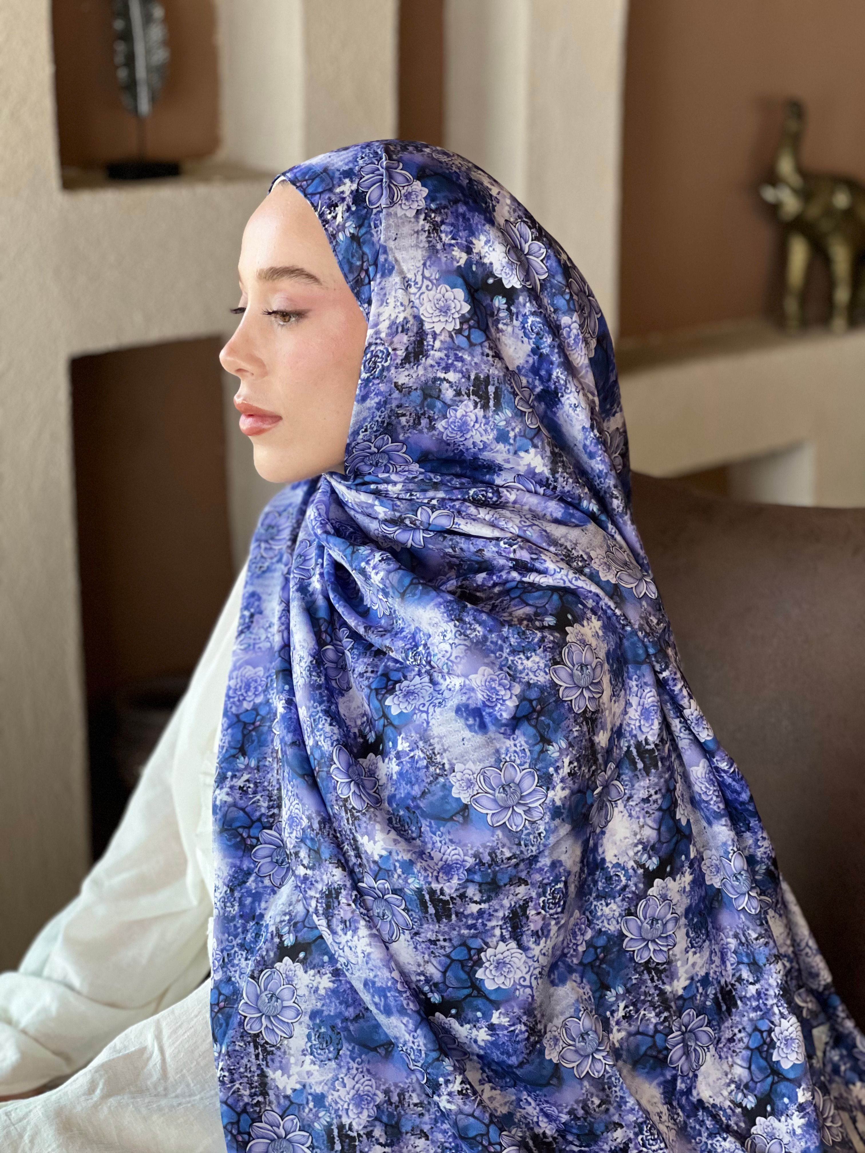 Zemheri Pattern Twill Shawl - Lilac
