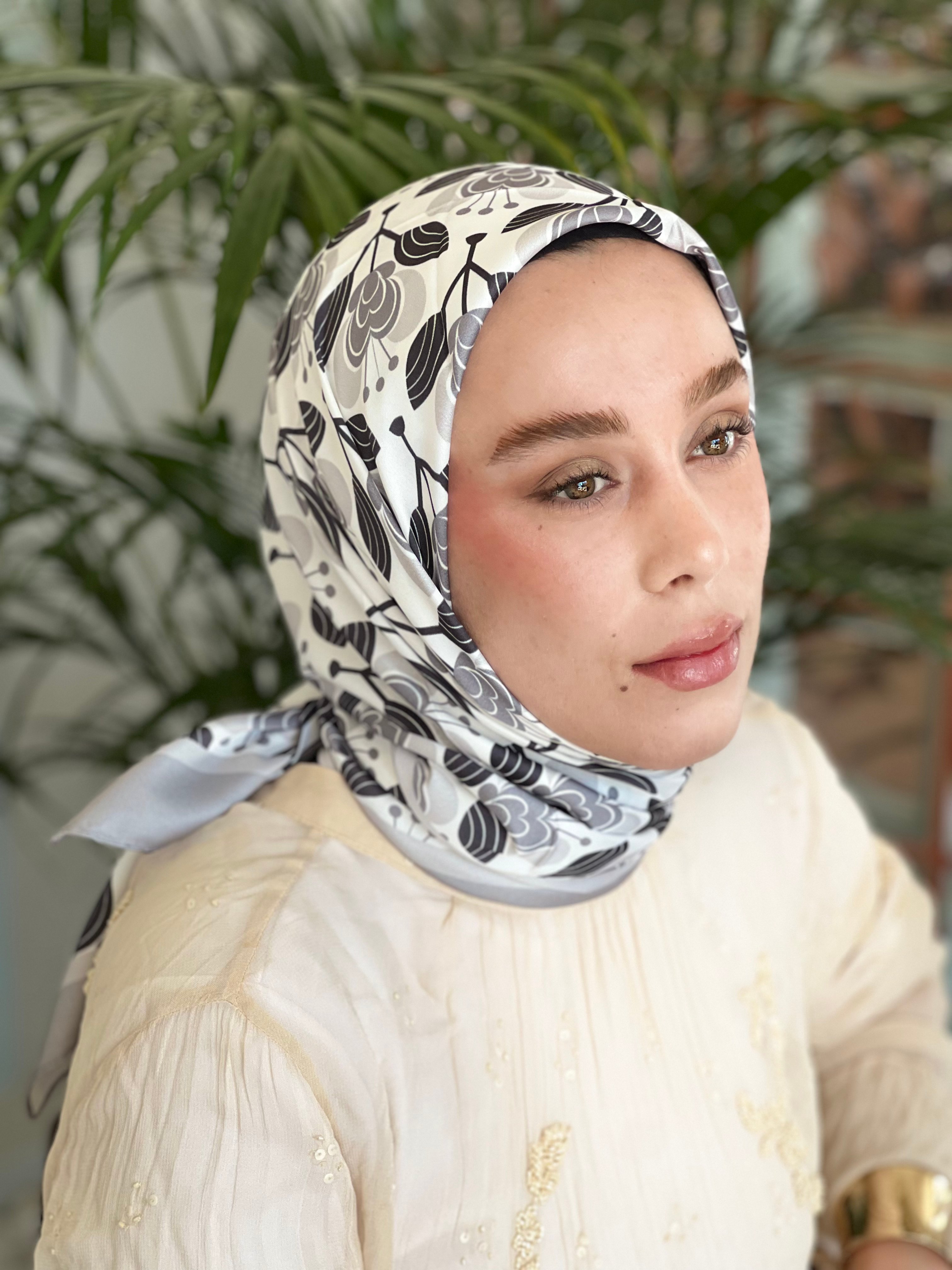 Orkedia Desen Tanca Eşarp - Gri