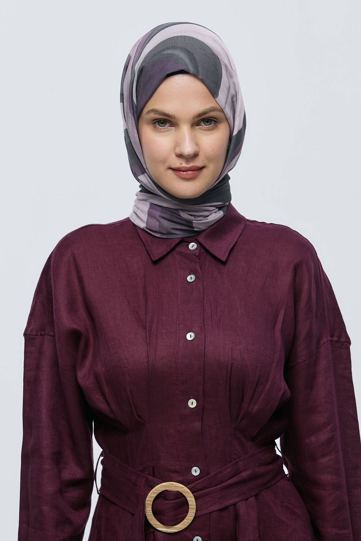 Myris Desen Aya Şal - Pudra