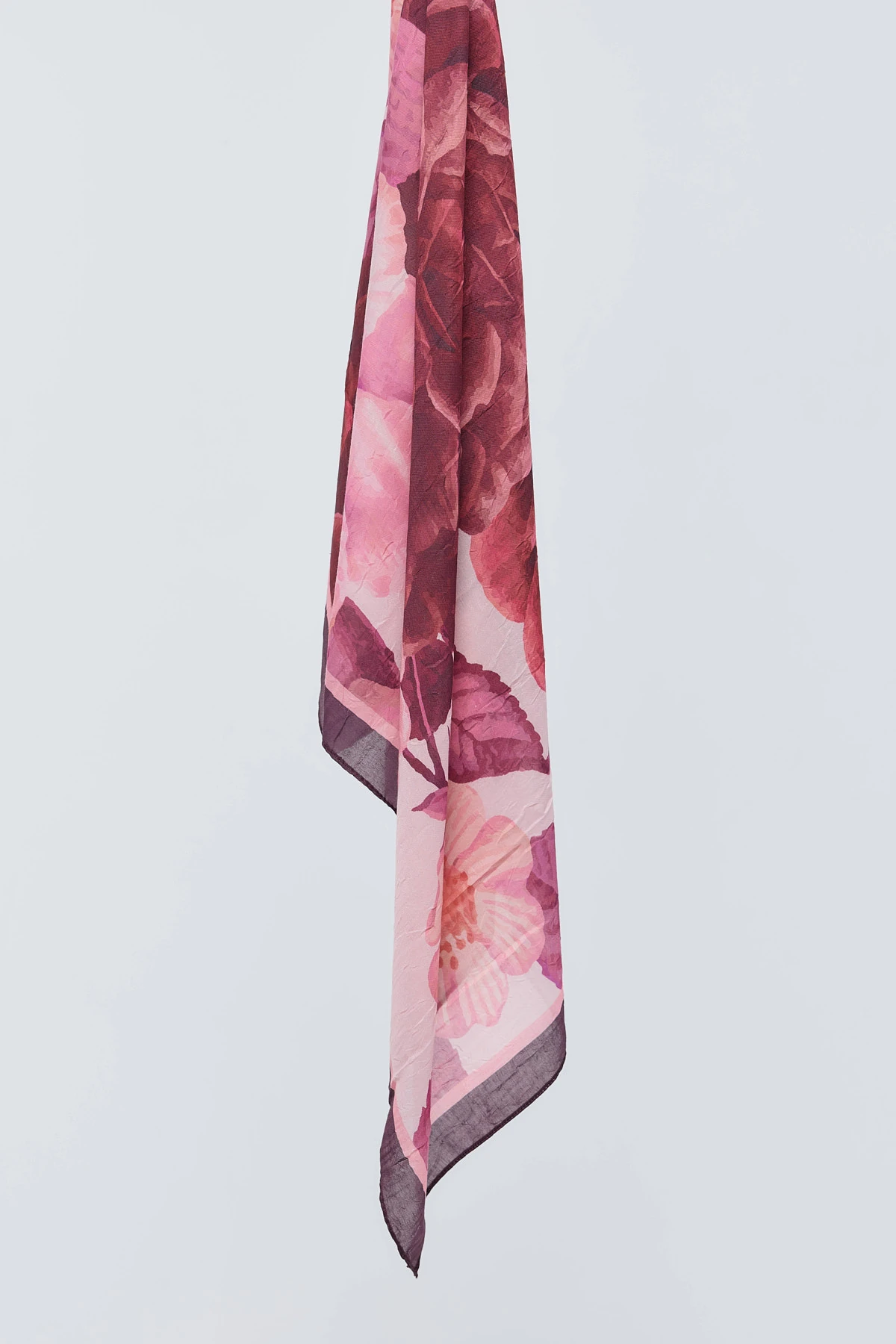 Rosa Desen Bambu Eşarp