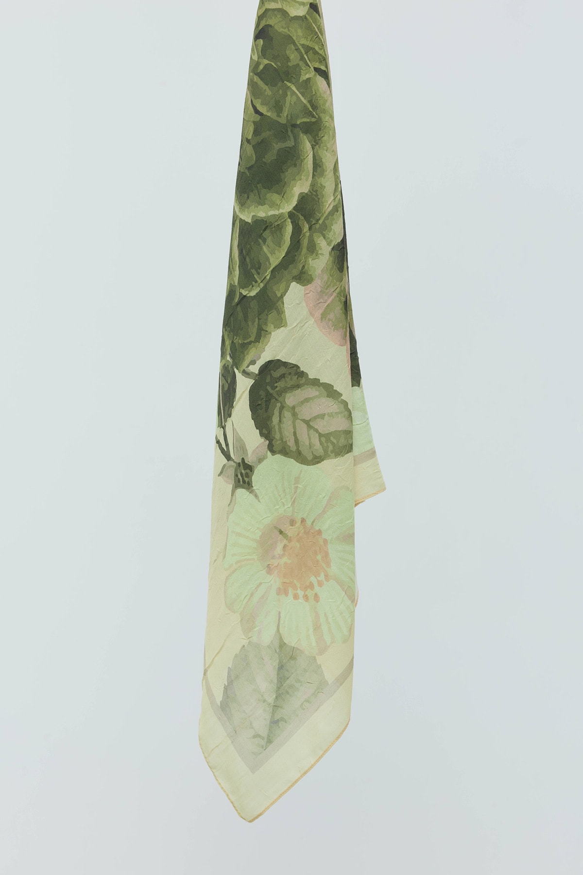 Rosa Desen Bambu Eşarp