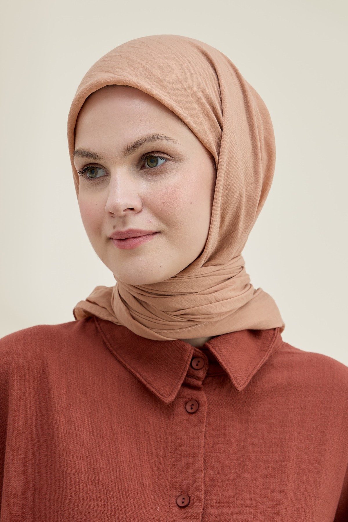 Neo Cotton Scarf - Dark Mink